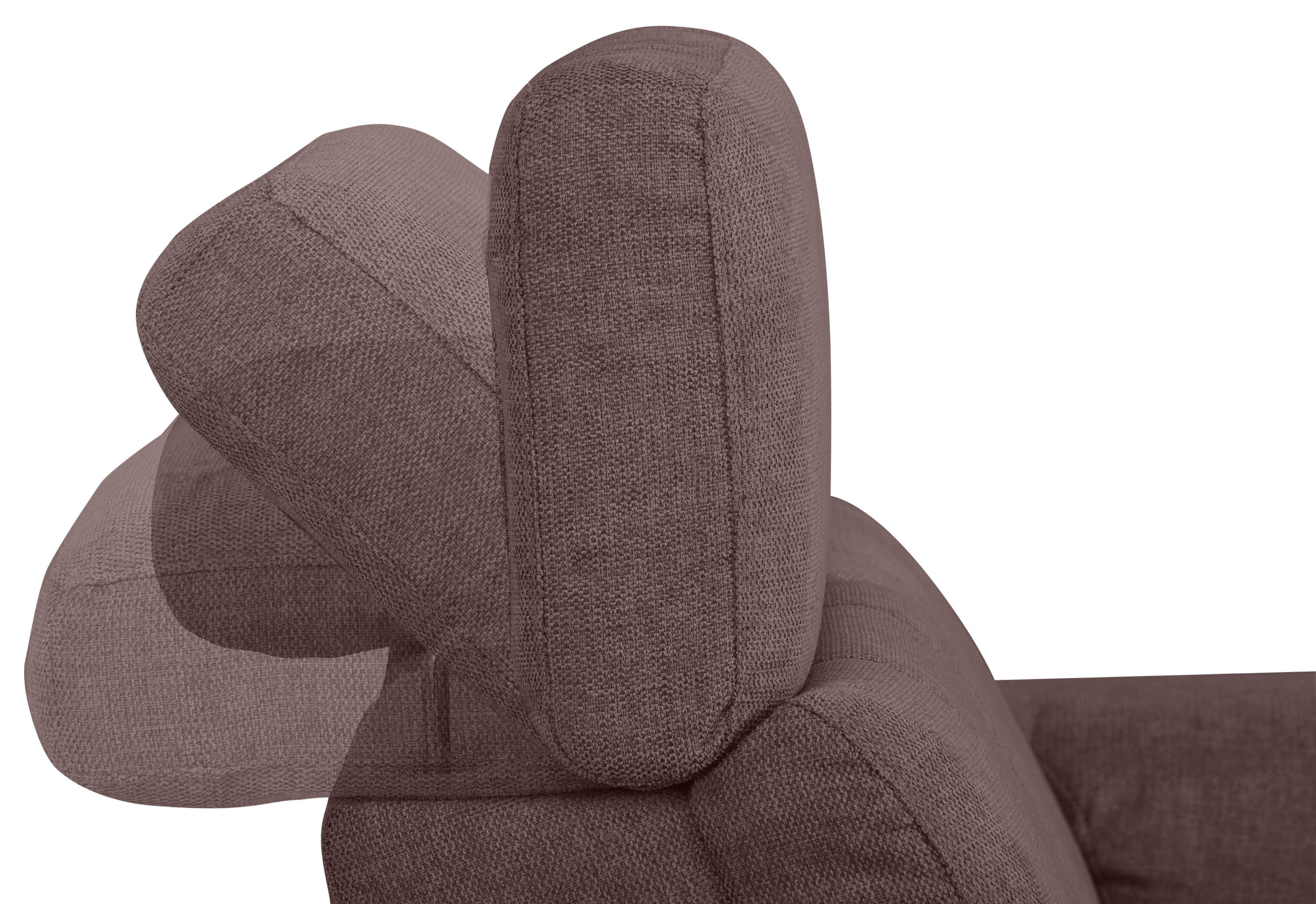 Home affaire 3-zitsbank Binado met handmatige of elektrische relaxfunctie met usb-aansluiting