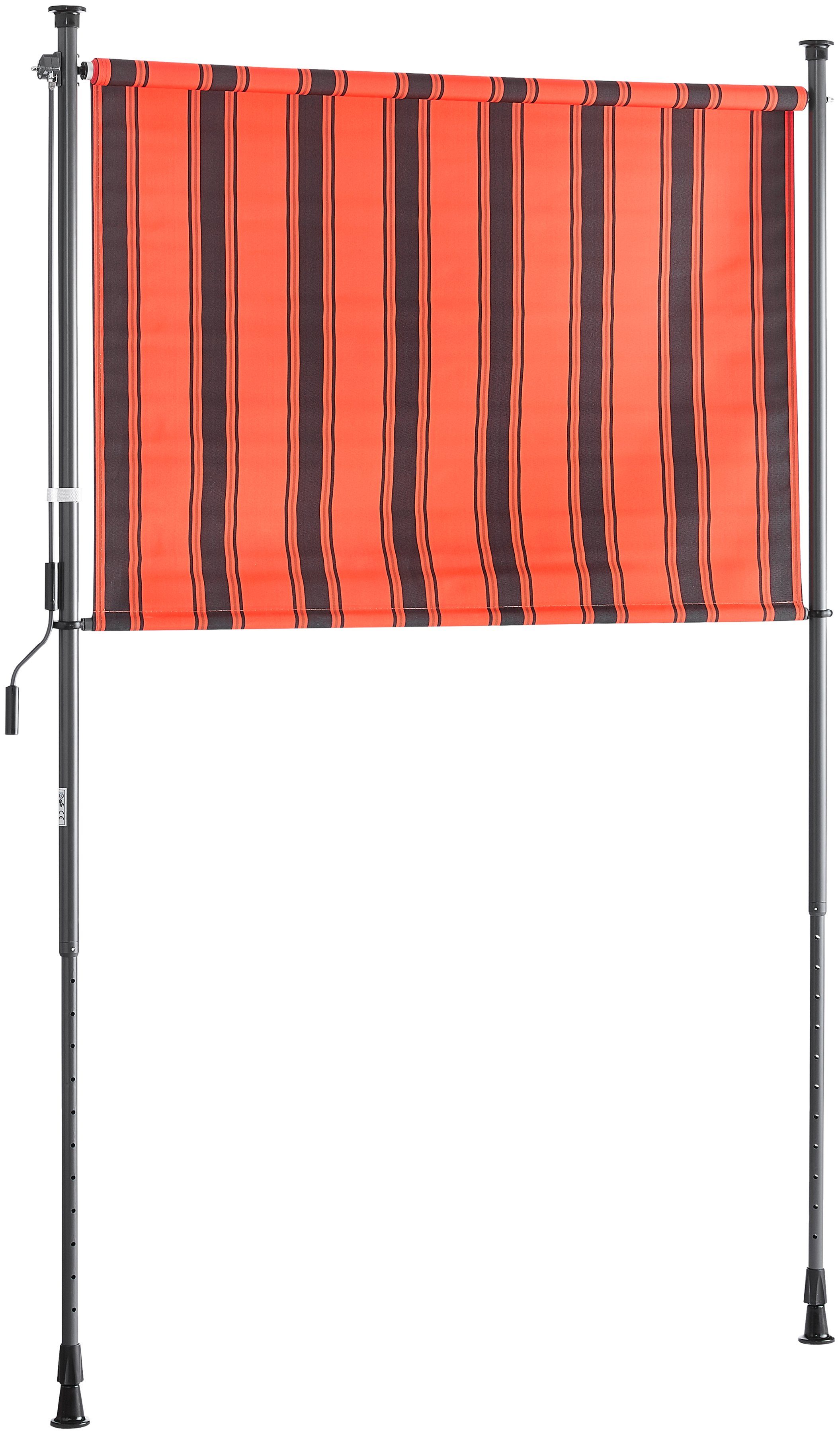 KONIFERA Verticale luifel Klemzonnescherm Bxh: 150x225 cm, met telescoopfunctie