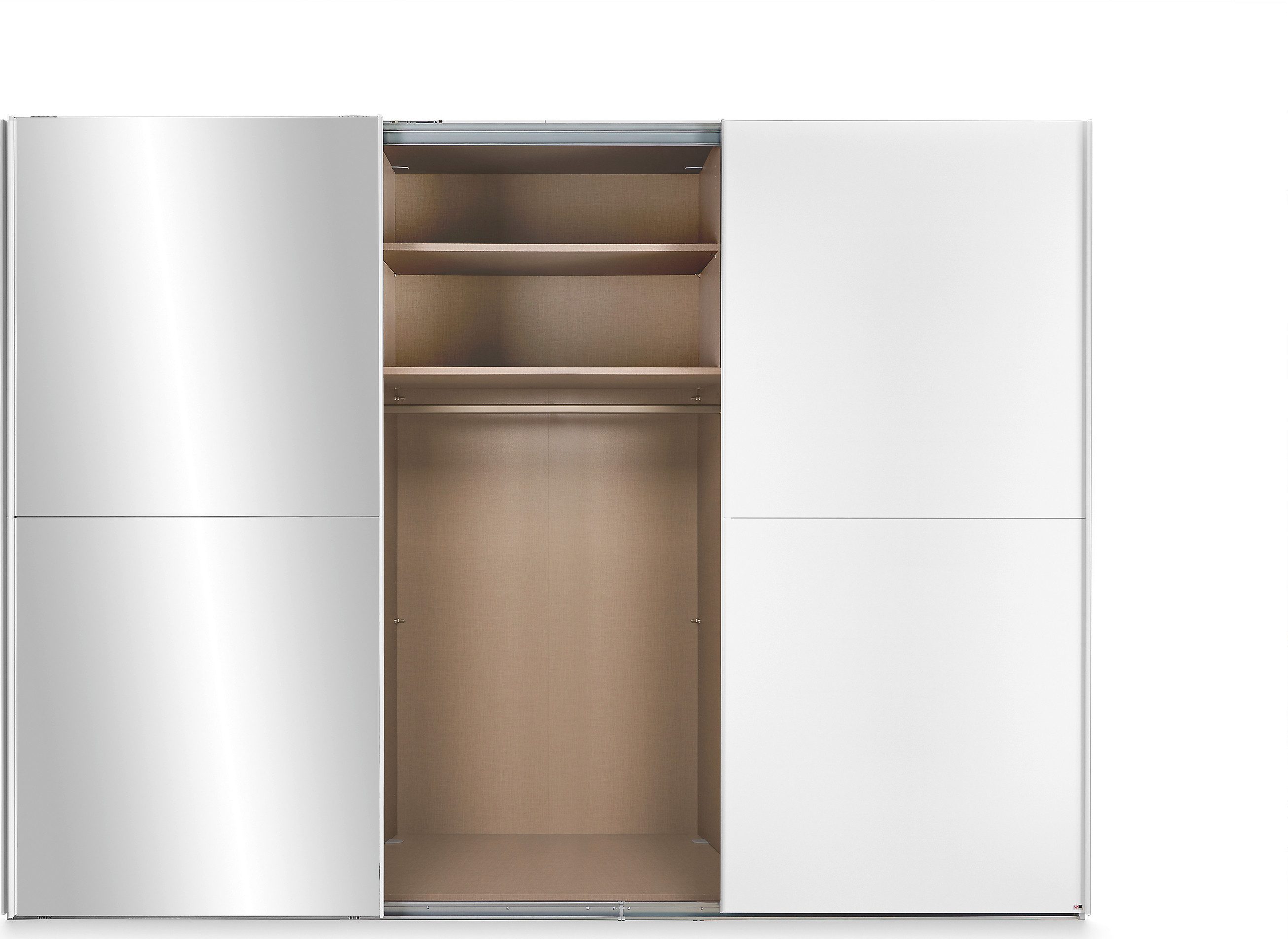 set one by Musterring Schuifdeurkast Henderson met spiegel, inclusief planken en garderobestangen