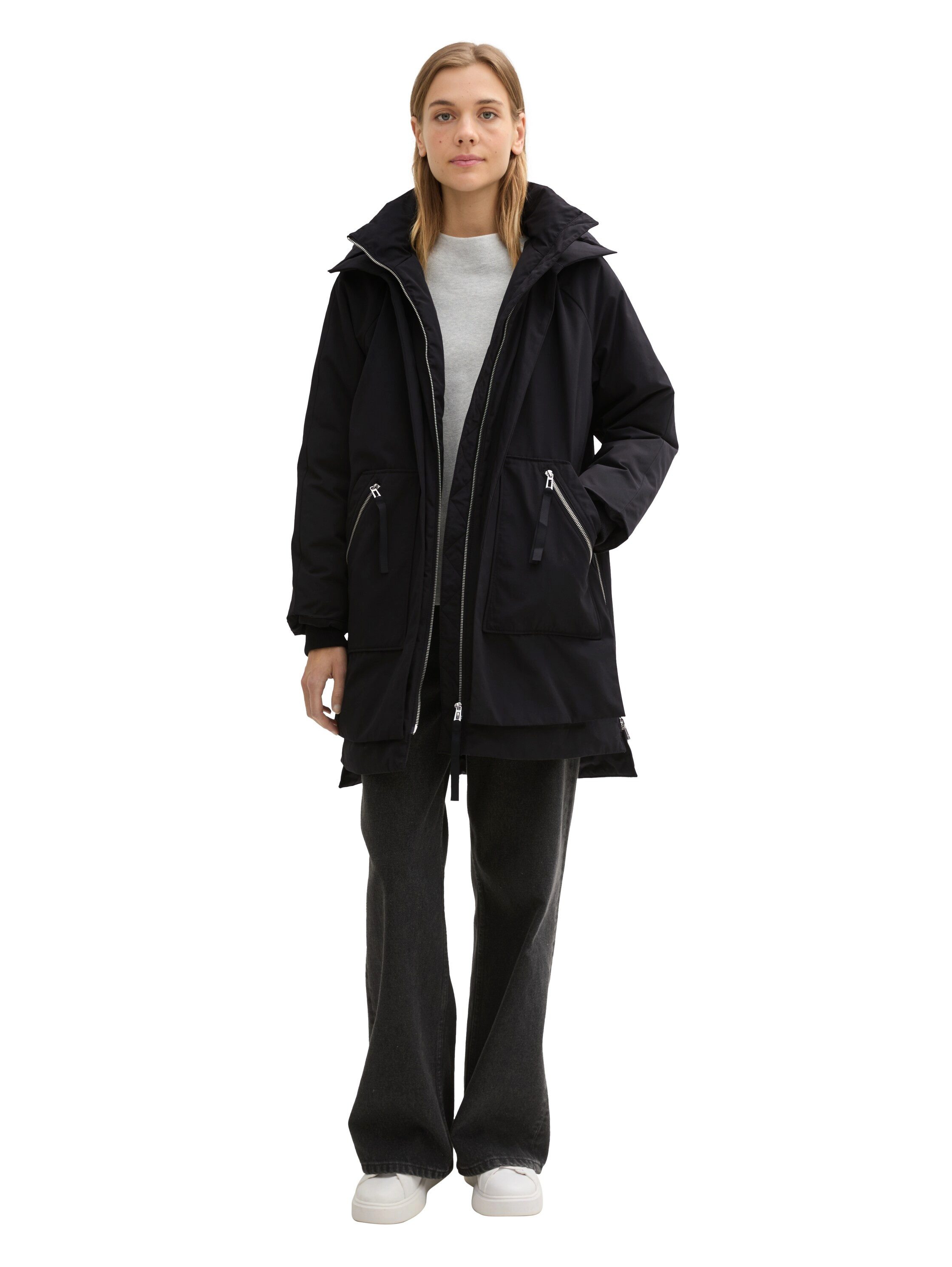 Tom Tailor Denim Winterjack met een capuchon