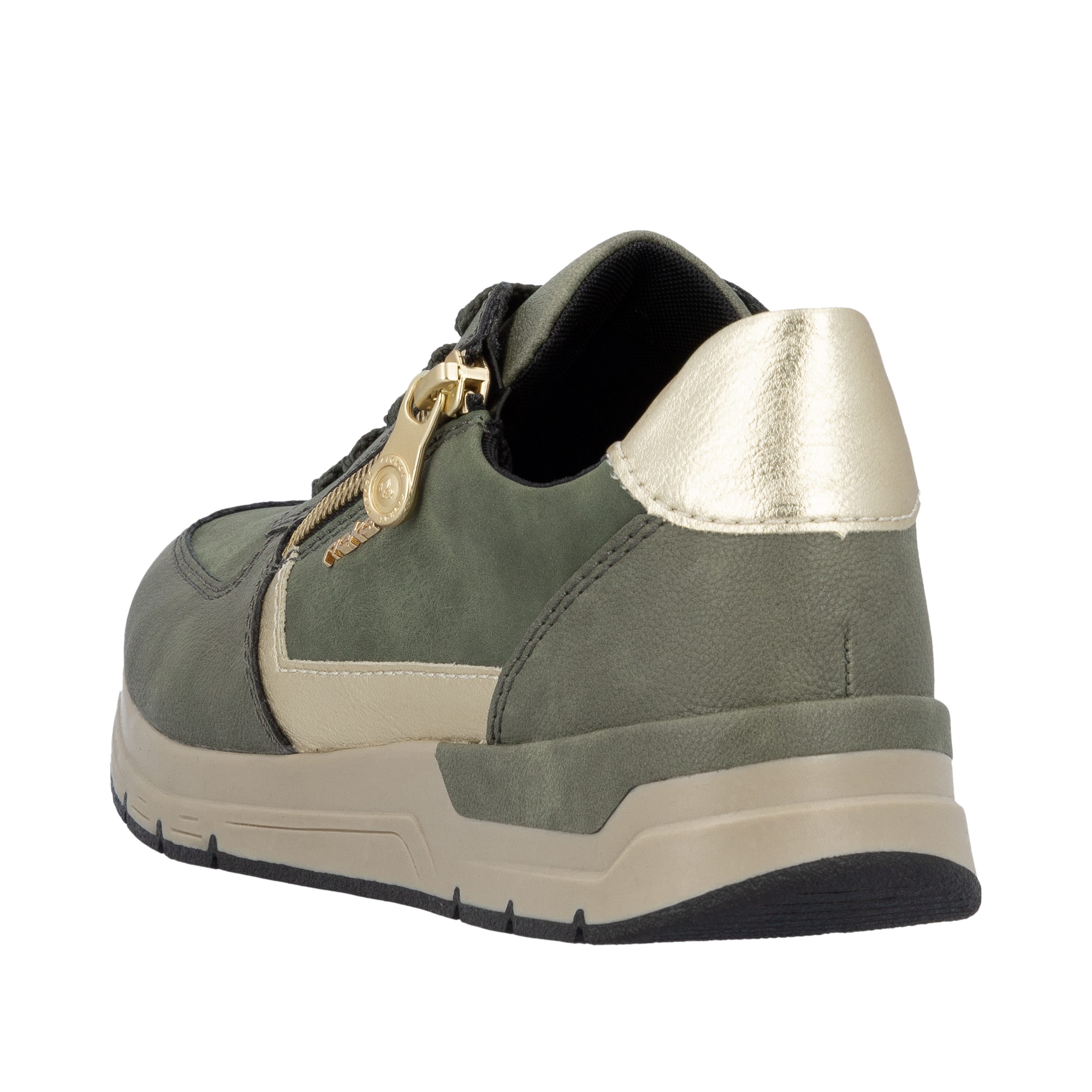 Rieker Sneakers , vrijetijdsschoen, veterschoen, halfschoen met modieuze accenten
