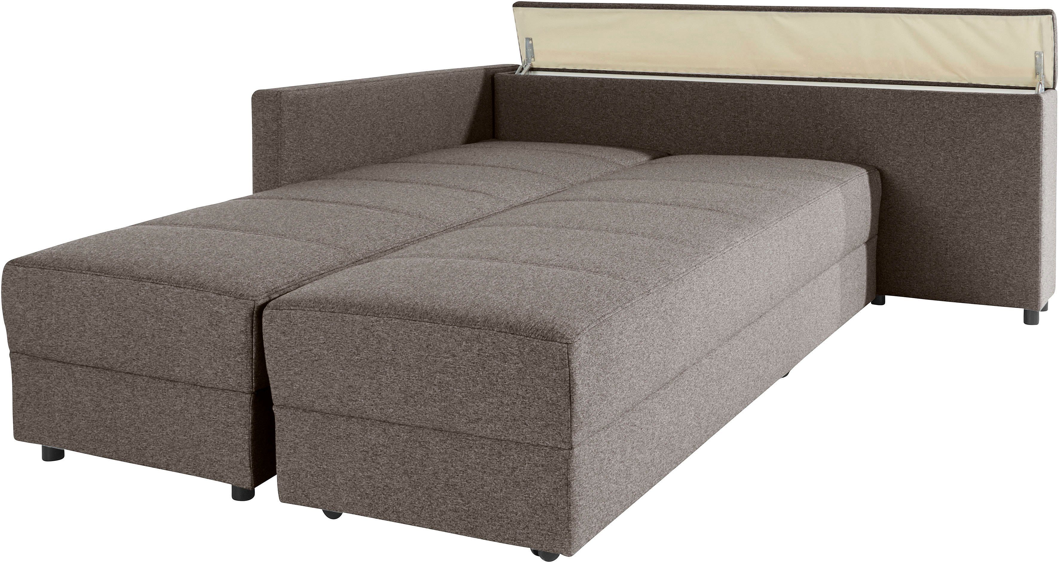 LOOKS BY WOLFGANG JOOP Hoekbank LooksIII L-vorm door draaifunctie tot bed verwisselbaar, inclusief opbergvak