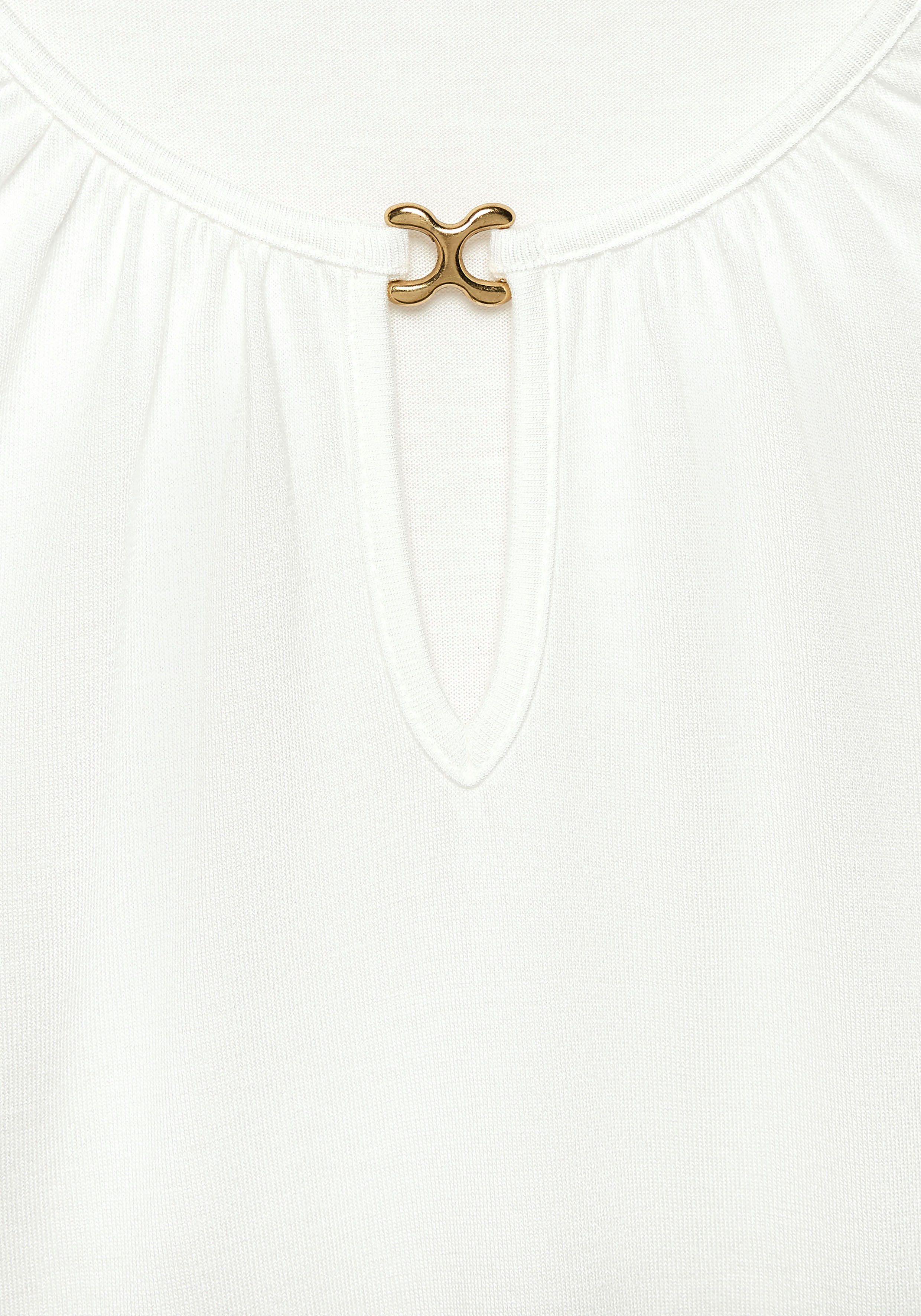 Vivance Tanktop met goudkleurige decoratief accessoire, elegante blousetop
