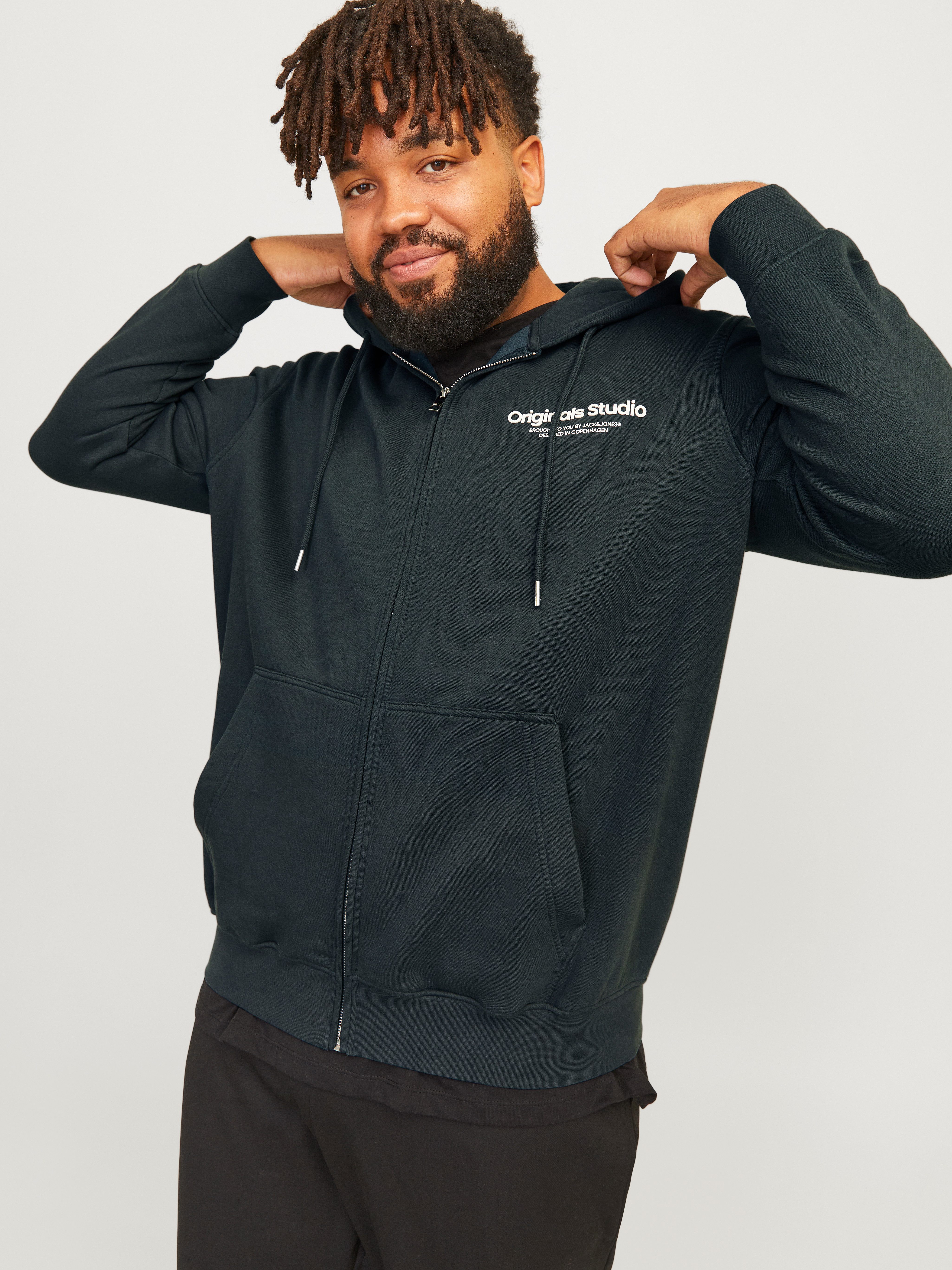 Jack & Jones PlusSize Capuchonsweatvest JORVESTERBRO SWEAT ZIP HOOD NOOS PLS