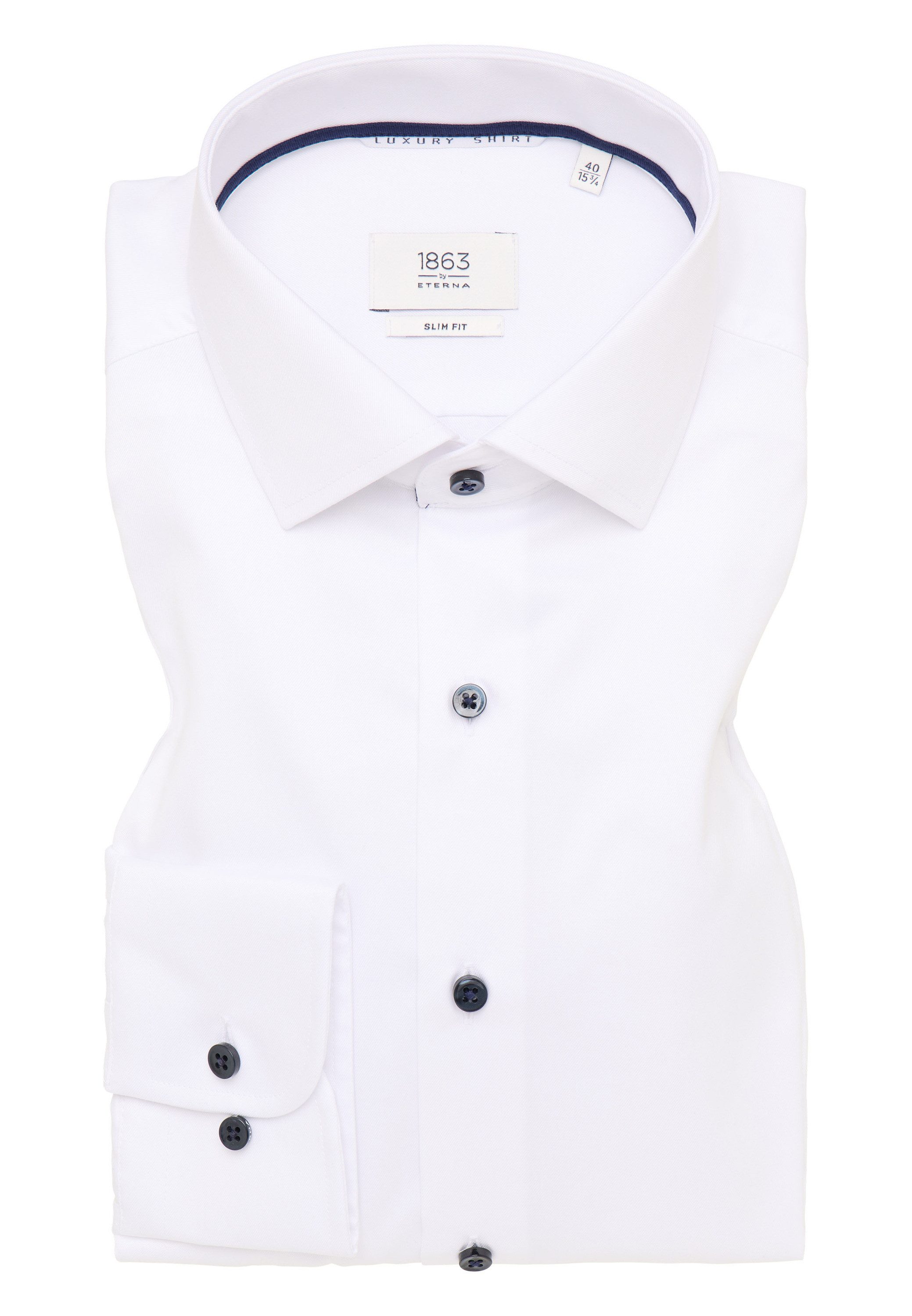 Eterna Overhemd met lange mouwen Slim fit NON IRON (strijkvrij)