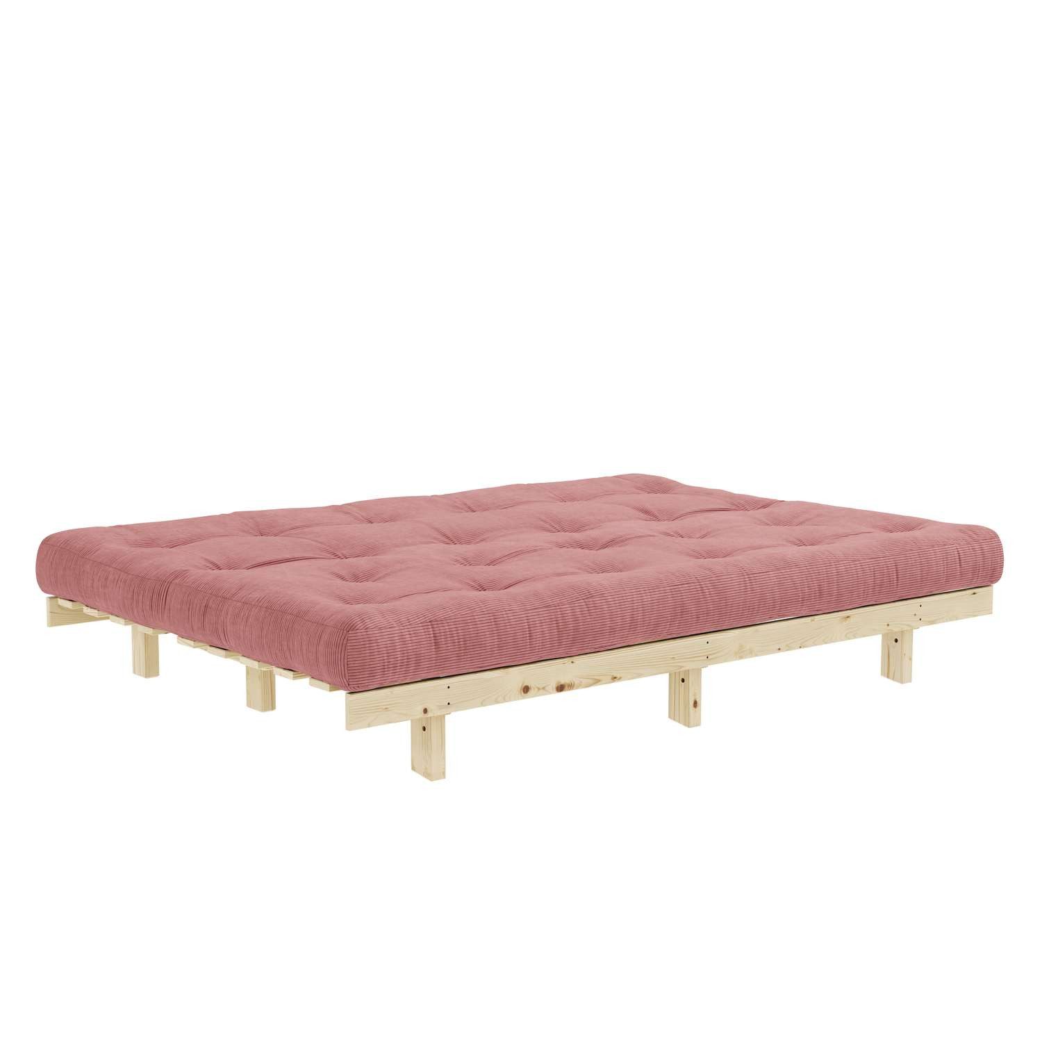 Karup Slaapbank Lean 200 slaapbank, logeerbed, bank met futonmatras Inclusief futonmatras, ligoppervlak 130x200 cm, FSC® gecertificeerd grenen (2 stuks)