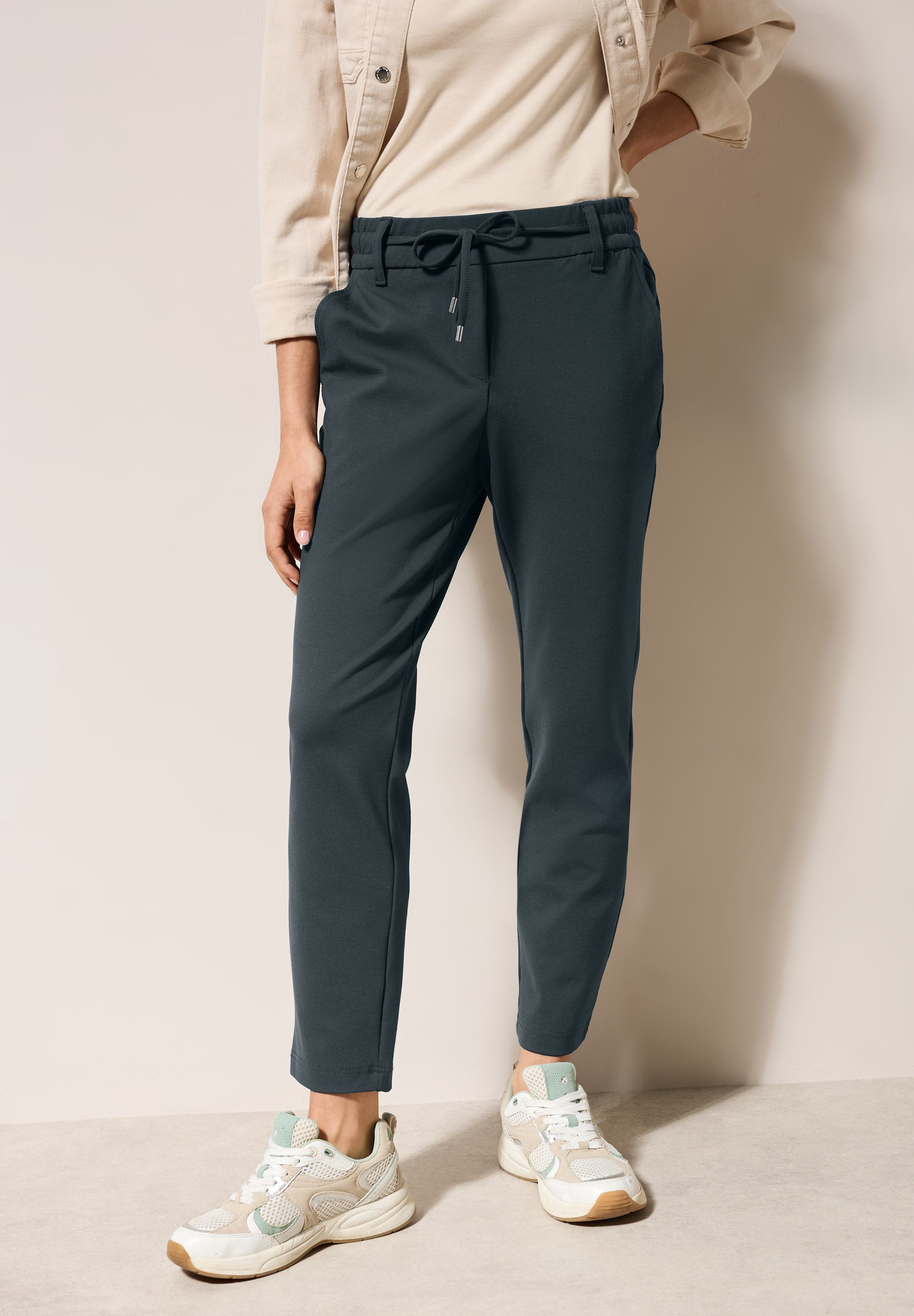 Cecil Stoffen broek Stijl Tracey met elastische taille dames harembroeken maat S (38) groen