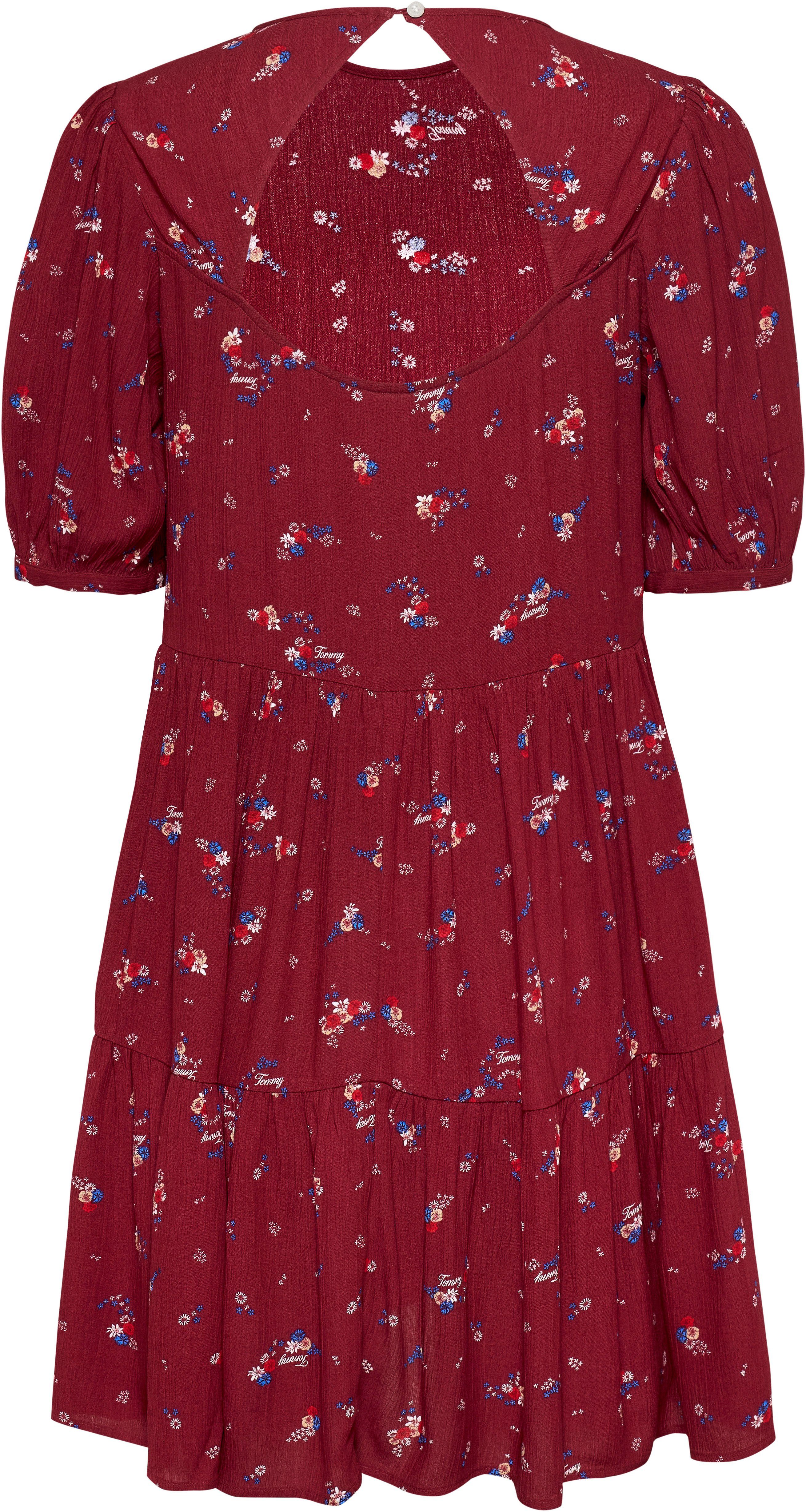 TOMMY JEANS Blousejurk TJW FLORAL TIERED ALINE DRESS