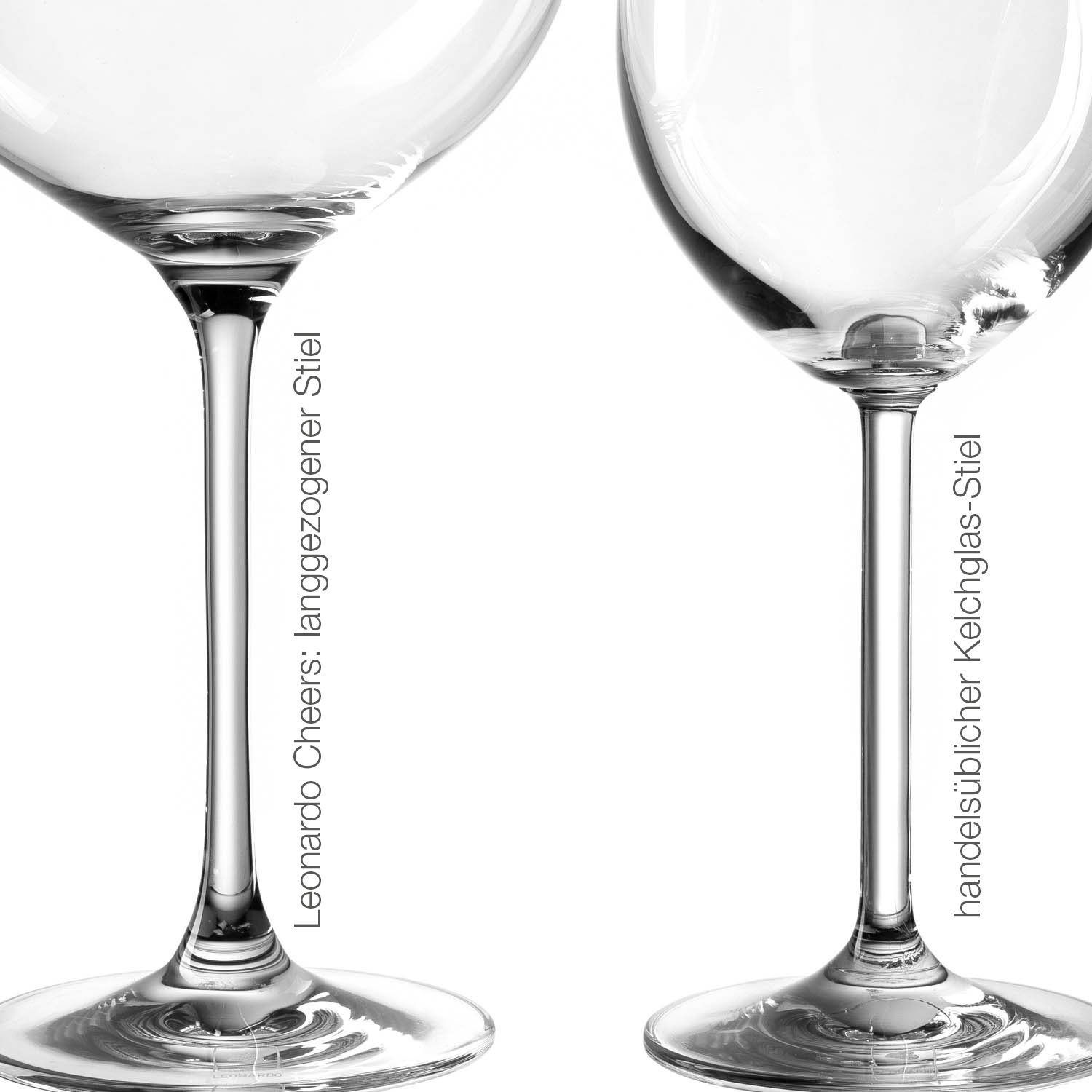 LEONARDO Wijnglas Cheers Bordeauxglas voor Pinot Noir, 750 ml(set, 6-delig)