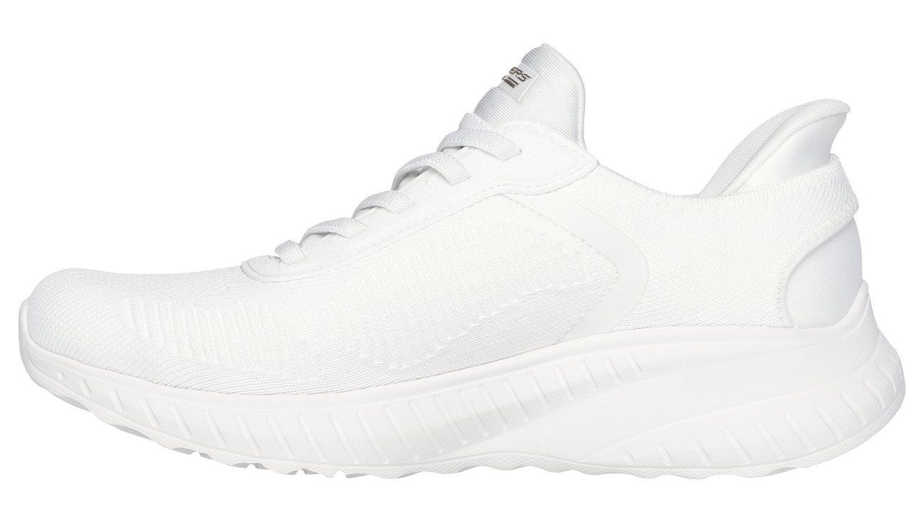 Skechers Slip-on sneakers BOBS SQUAD CHAOS-CURRENT MUSE , slippers, vrijetijdsschoen in vegan uitvoering