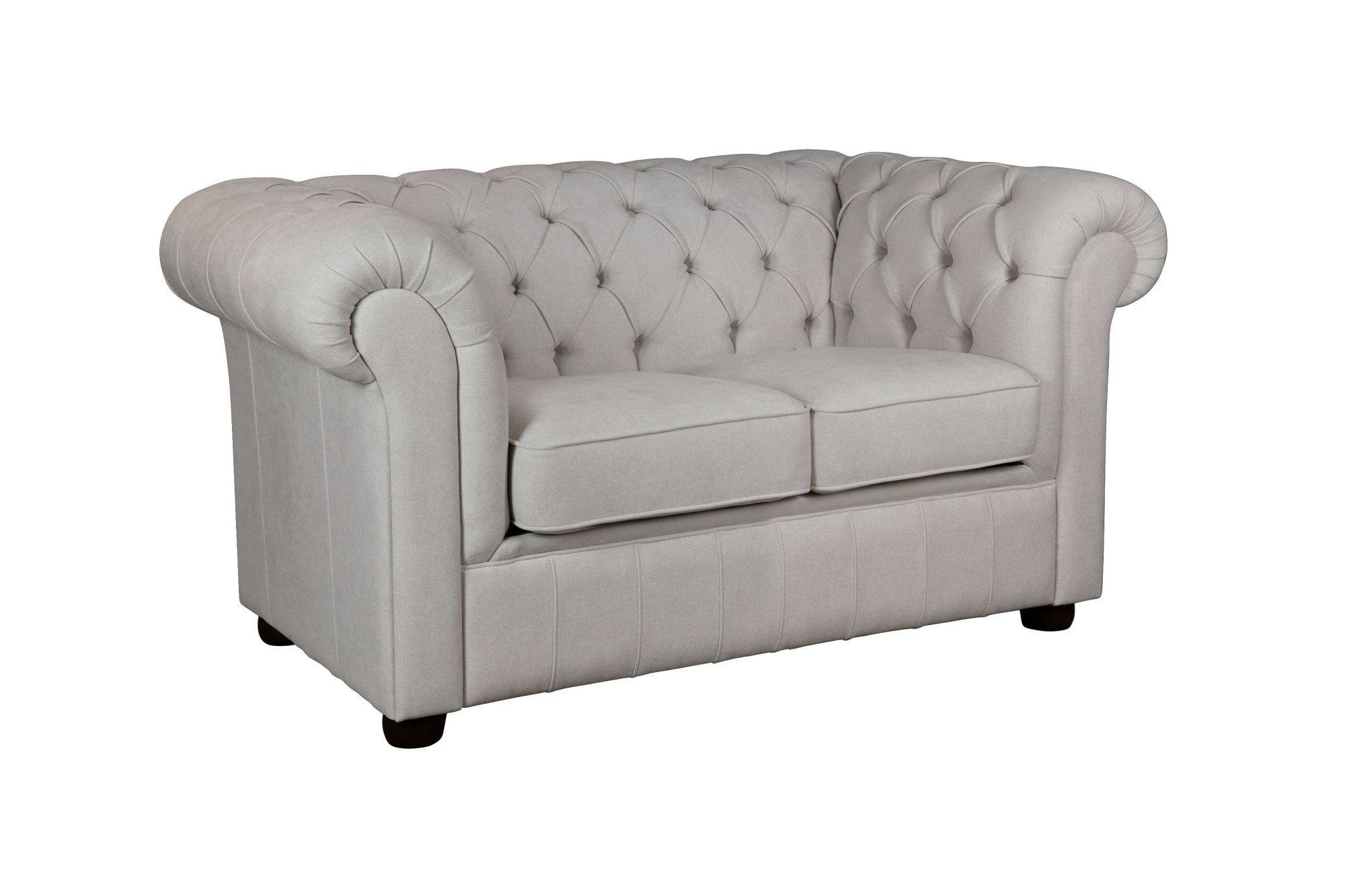 Home affaire 2-zitsbank CHARENTE, Chesterfield bank, golfvering, afmetingen: B/D/H: 147/89/74 cm