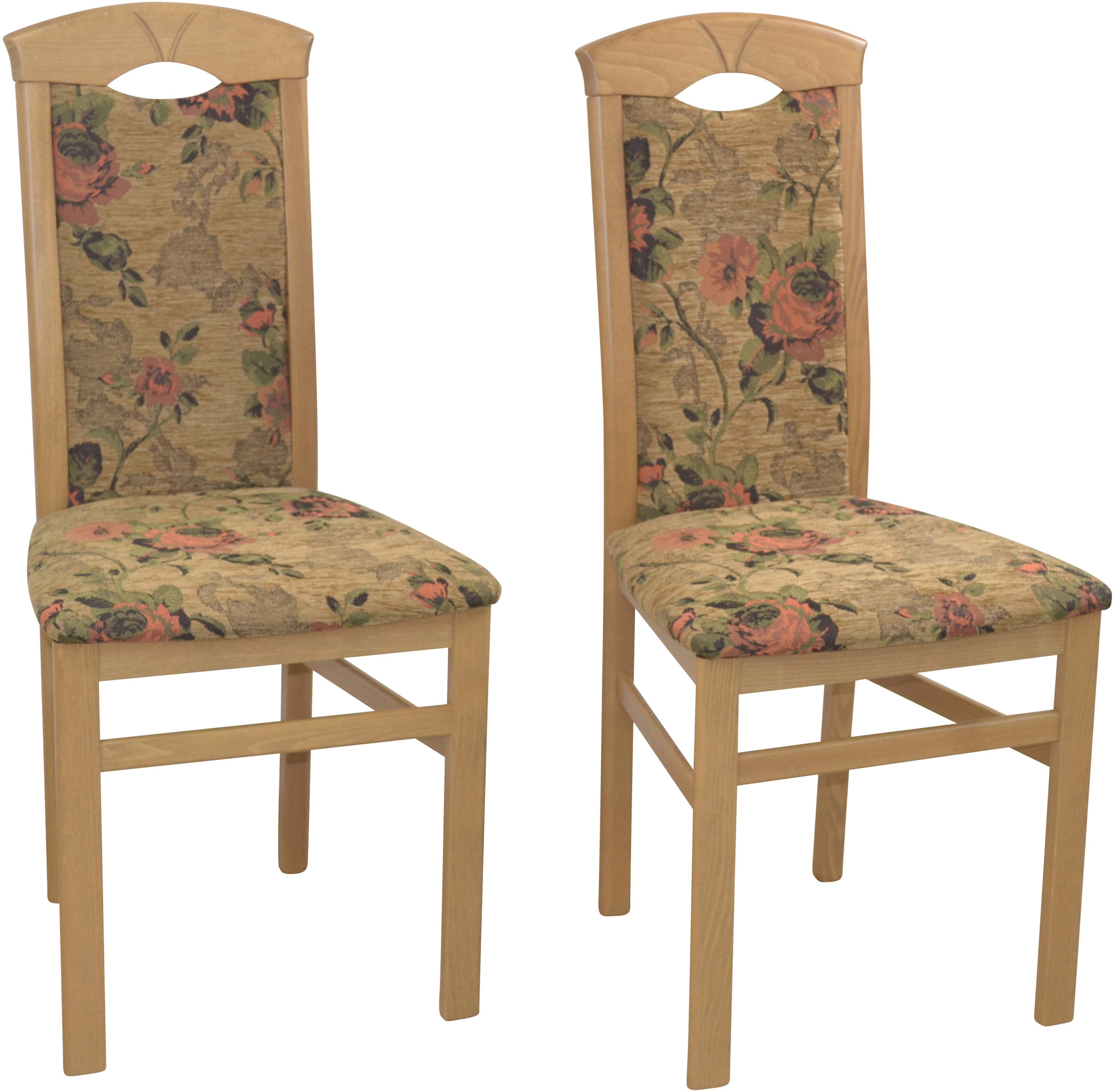 HOFMANN LIVING AND MORE Eetkamerstoel (set, 2 stuks) 4 poot stoelen bruin