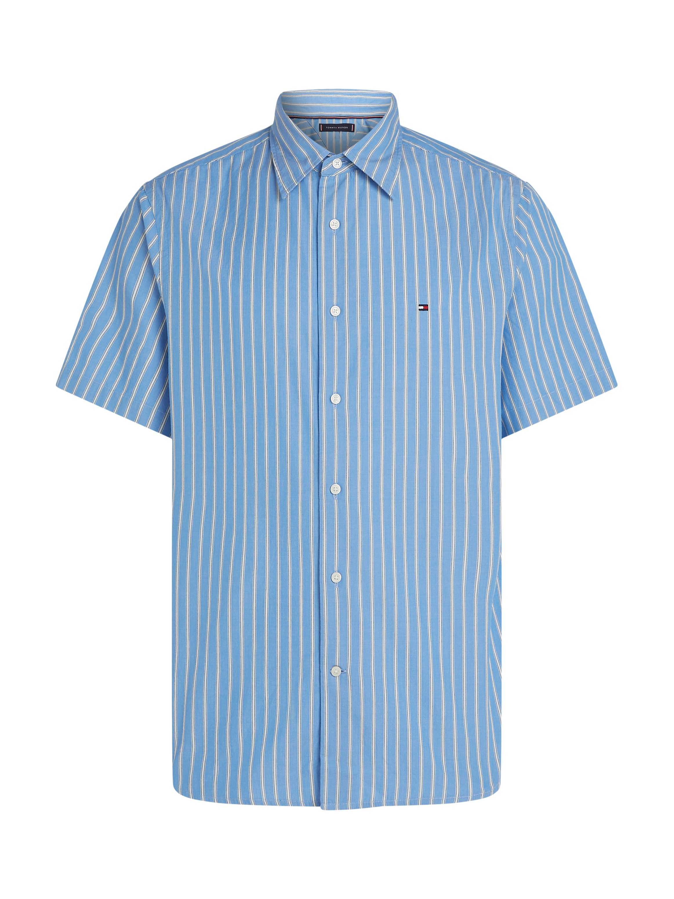 Tommy Hilfiger Overhemd met korte mouwen FLEX POPLIN RETRO STP SS SHIRT