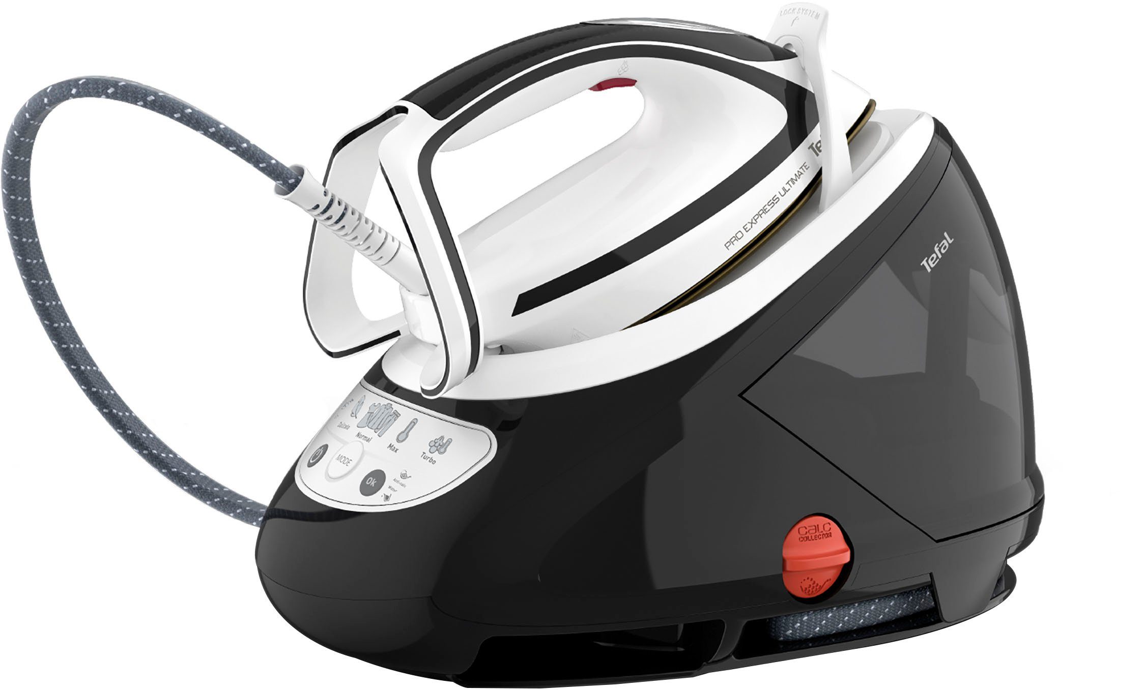 Tefal Stoomstrijksysteem Pro Express Ultimate, sterke 8-bar druk, 1,9 L watertank, Stoomstoot: 520 g/min, continue stoomopbrengst: 120 g/min, GV9550
