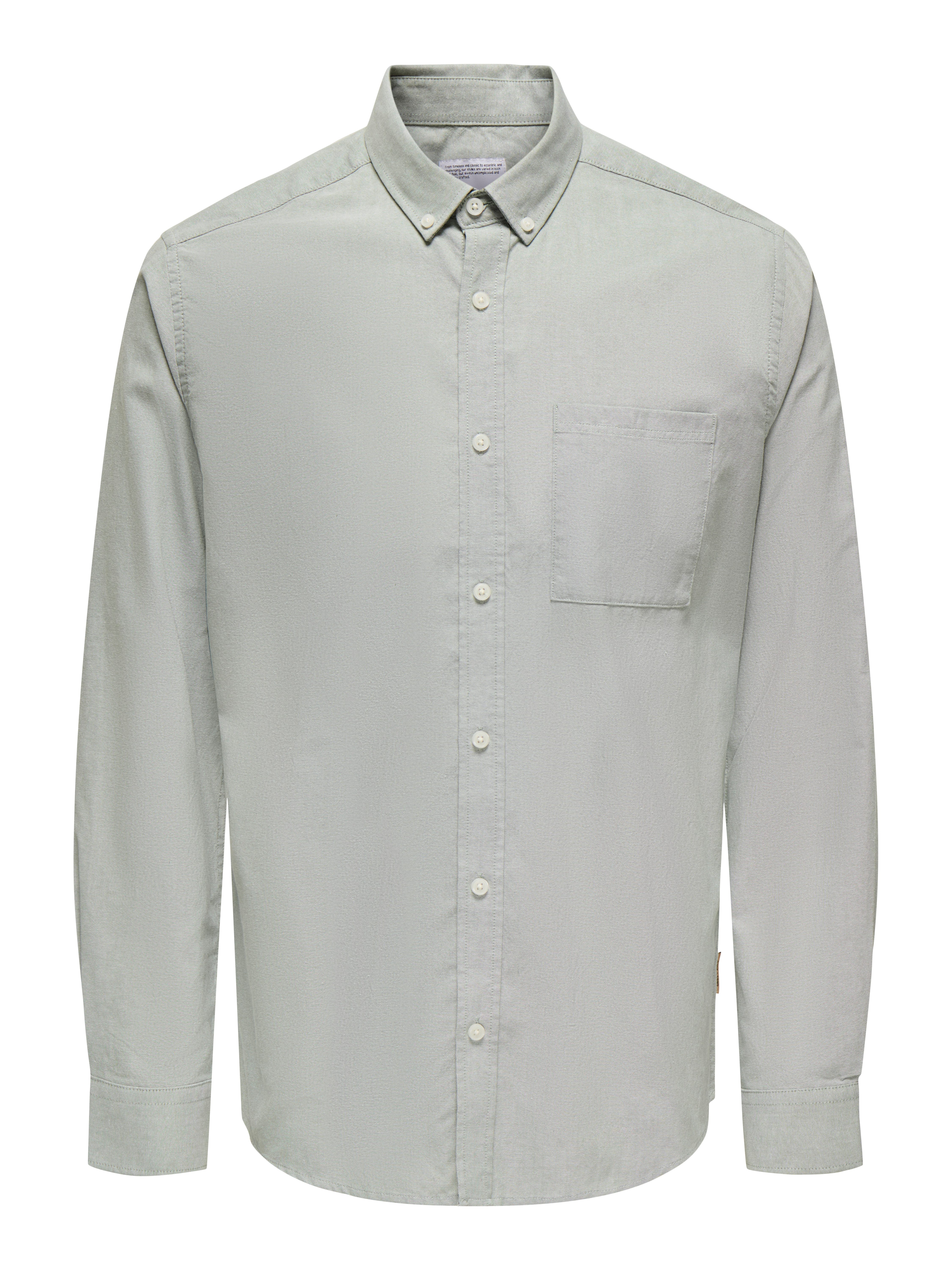 ONLY & SONS Overhemd met lange mouwen ONSALVARO SLIM LS OXFORD SHIRT NOOS