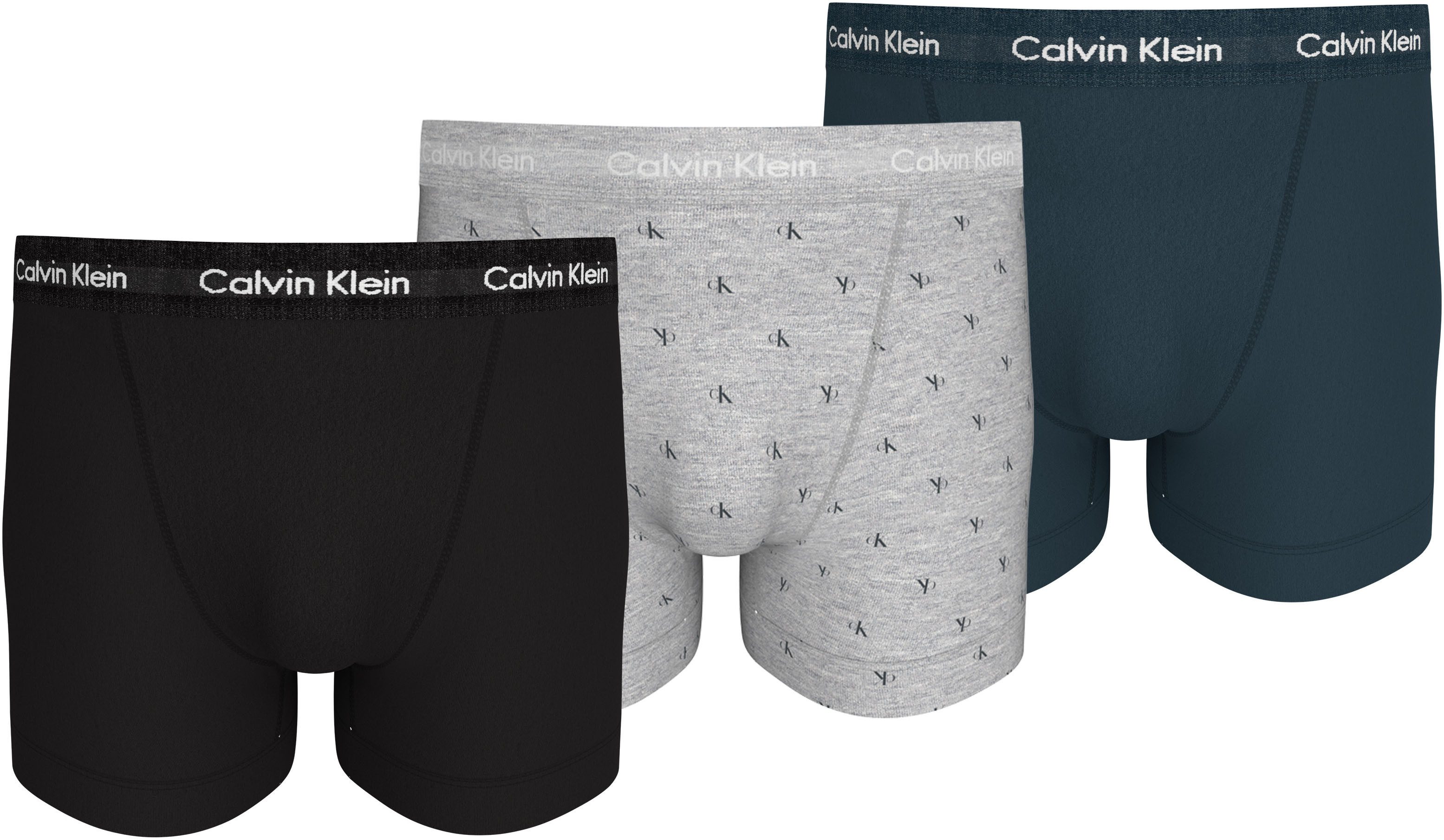 Calvin Klein Trunk 3PK met logo-elastische tailleband (3 stuks) (3 stuks)