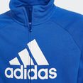 adidas performance trainingspak badge of sport cot tracksuits junior mens (set, 2-delig) blauw