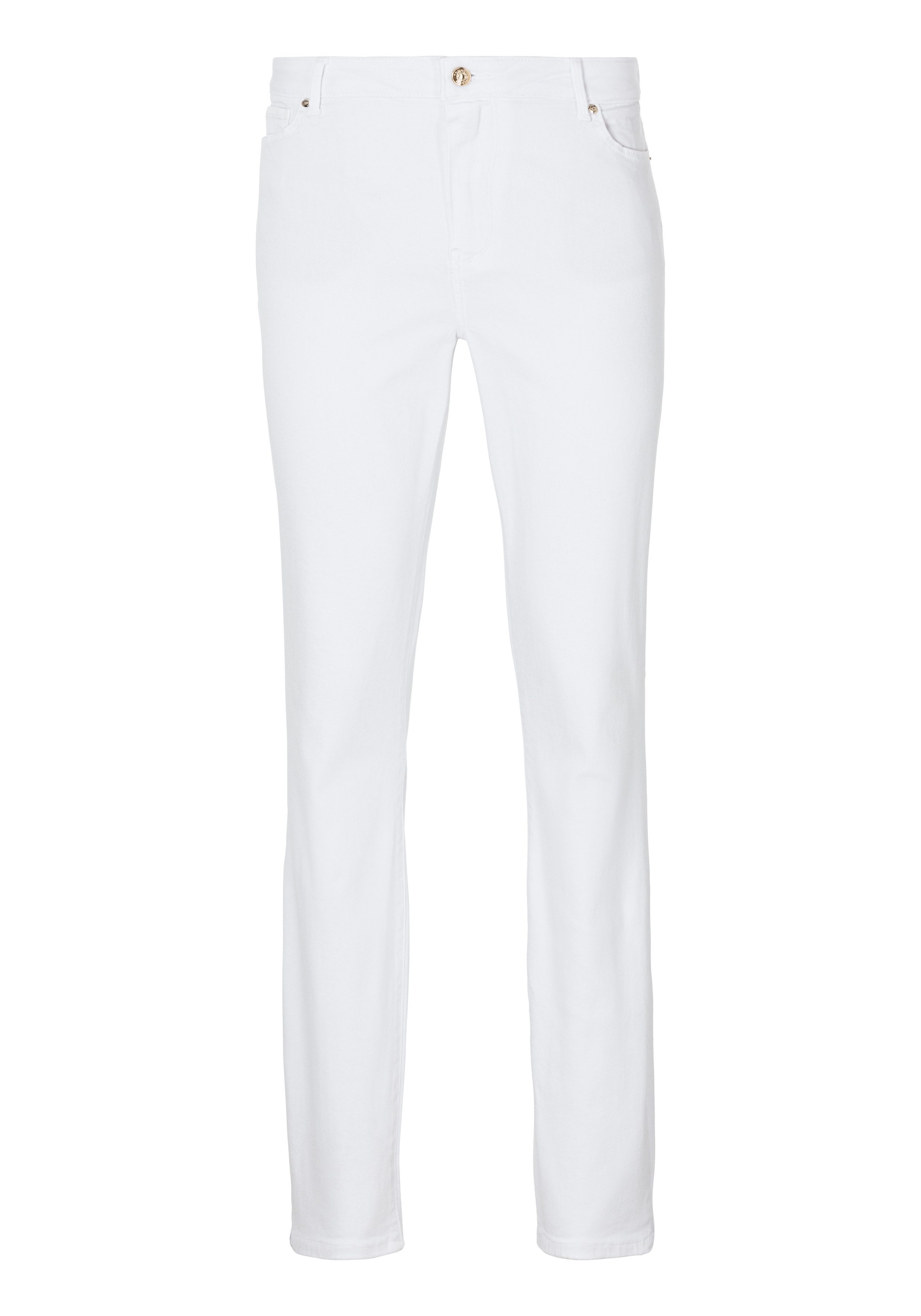 Tommy Hilfiger Curve Skinny fit jeans CRV HARLEM U SKINNY HW CLR in grote maten, tommy jeans logo-badge, stoned wash look