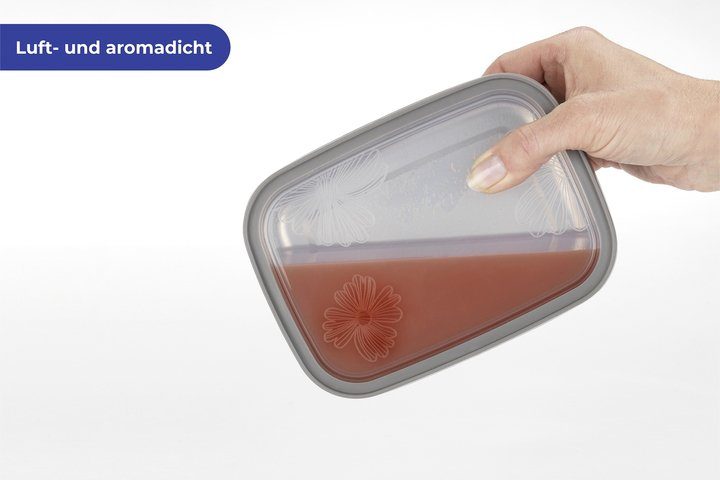 Maximex Lunchbox Roestvrij staal Brooddozen in 3 maten, luchtdichte deksels, vaatwasmachinebestendig (set, 3-delig)