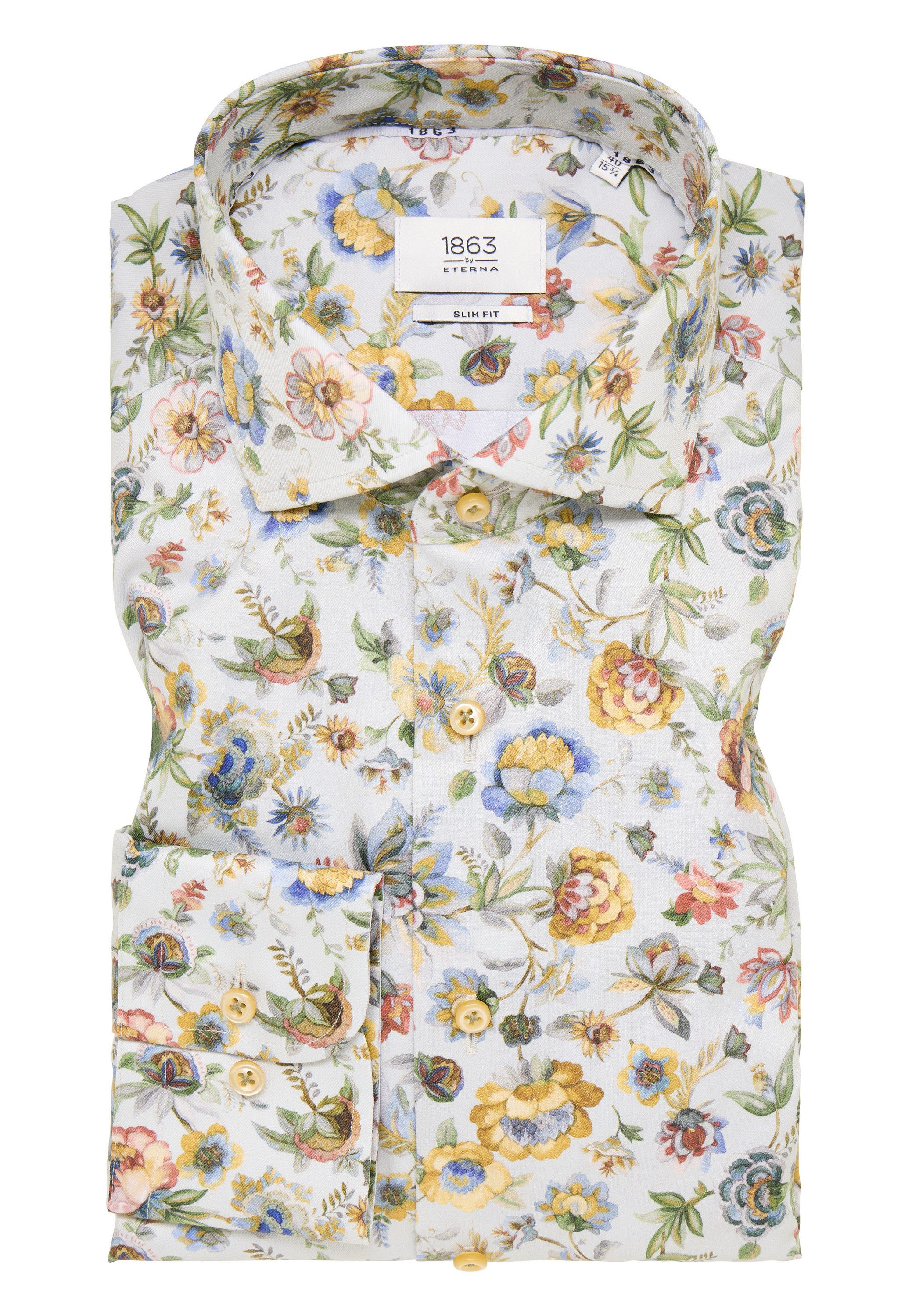 Eterna Overhemd met lange mouwen Slim fit NON IRON (strijkvrij)