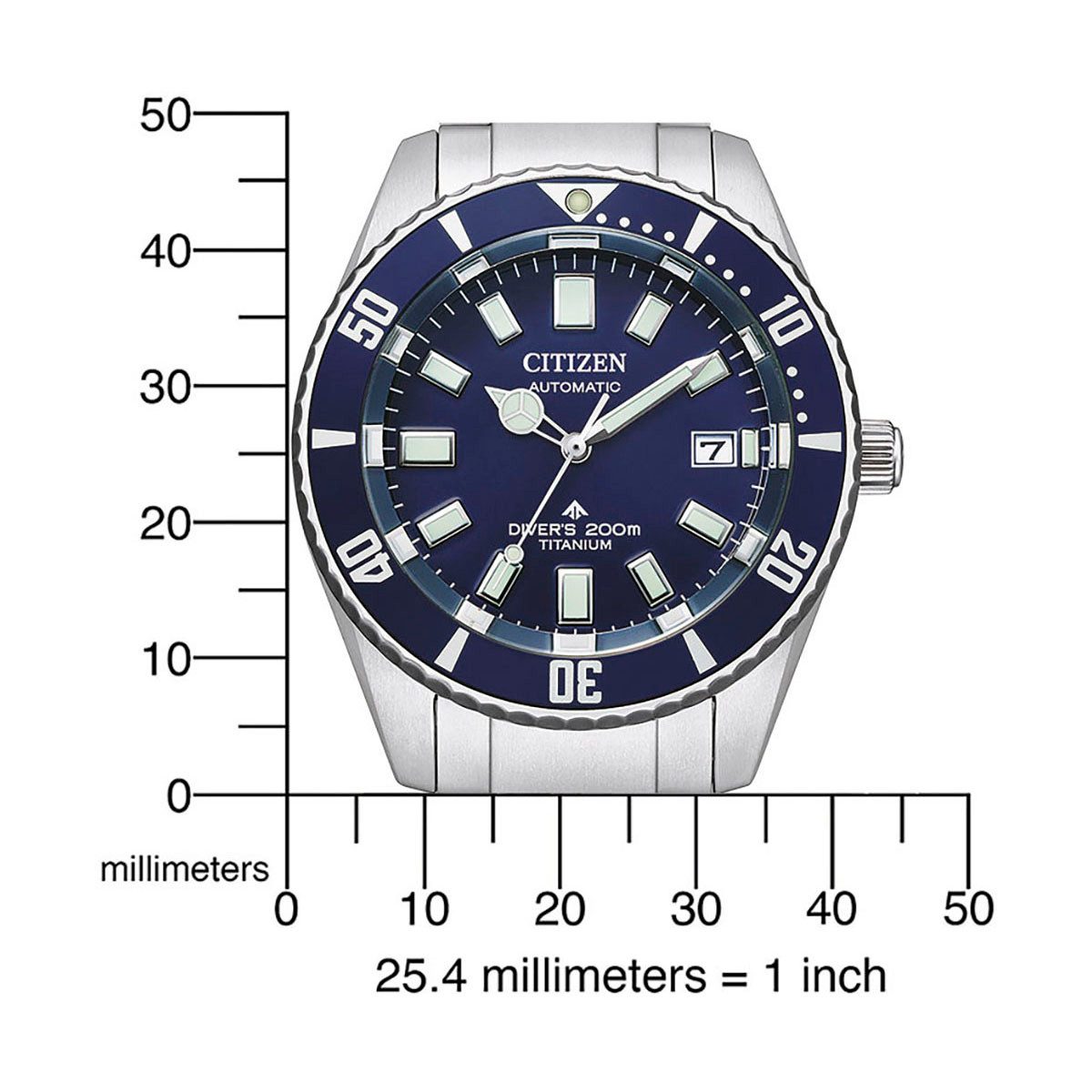 Citizen Automatisch horloge Promaster Fujitsubo Mechanical Diver Polshorloge, mechanisch horloge, herenhorloge, titanium, saffierglas