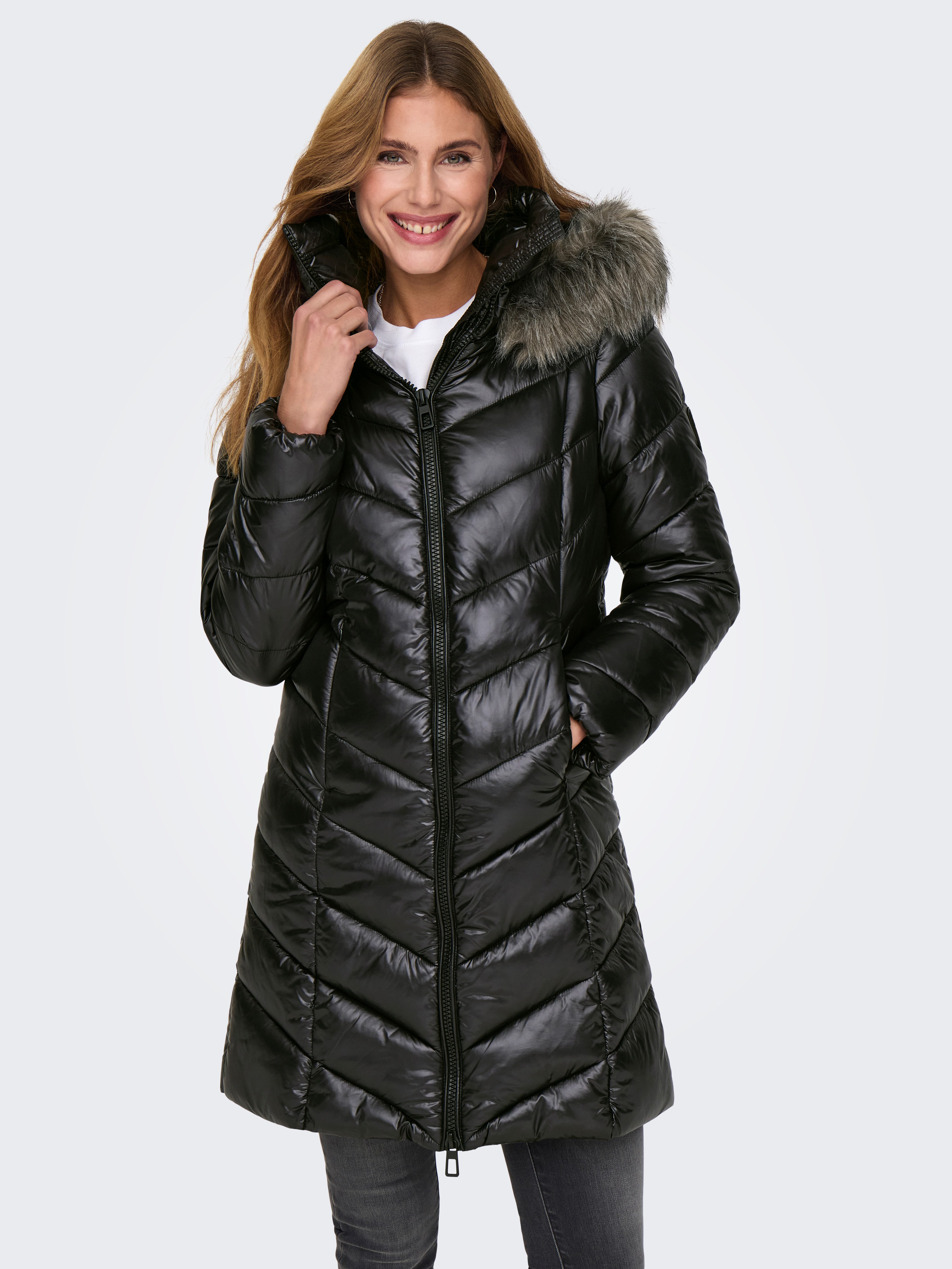 Only Gewatteerde jas ONLFEVER PUFFER COAT LIFE CC OTW