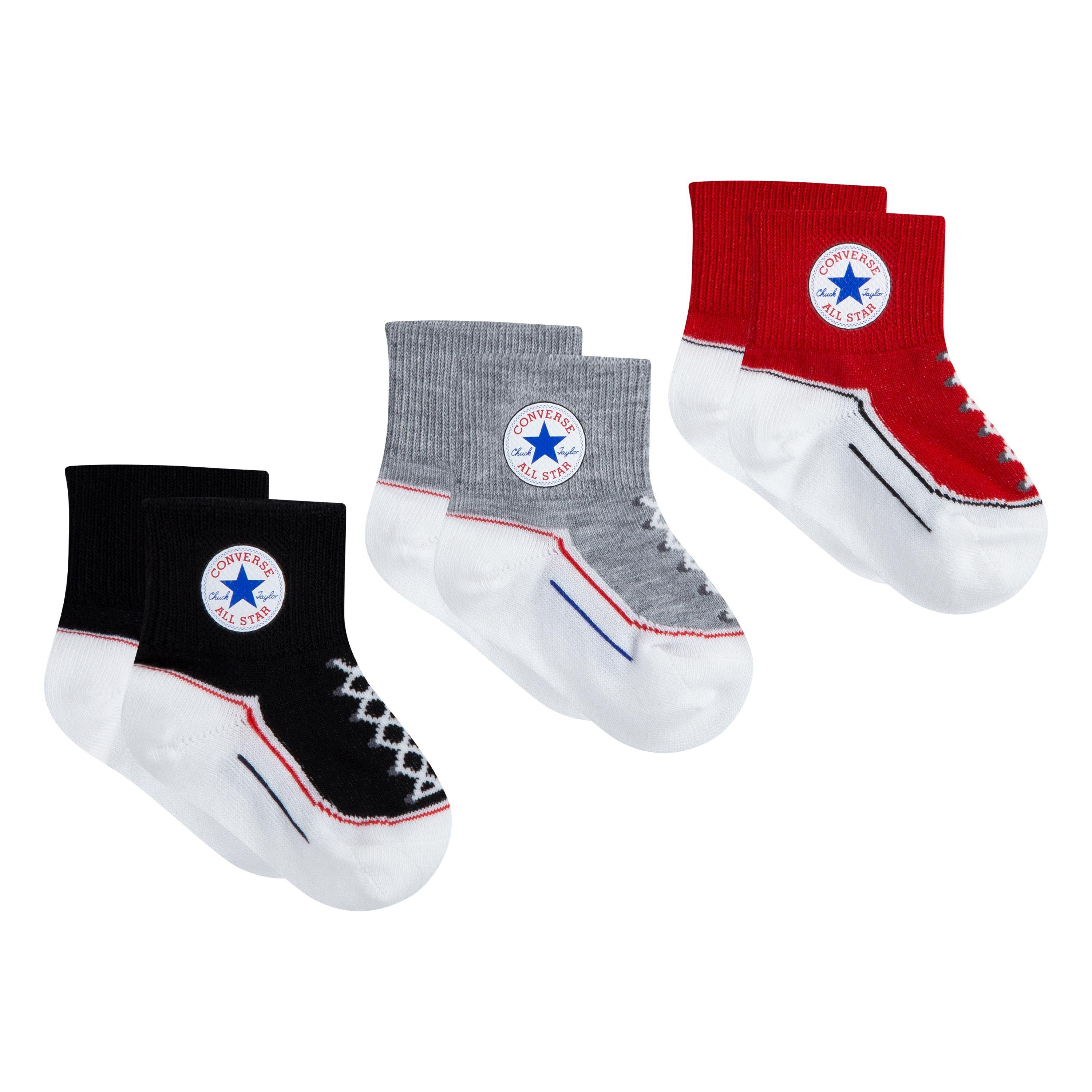 Converse Sportsokken CHUCK INFANT TODDLER QUARTER 3PK (3 paar)