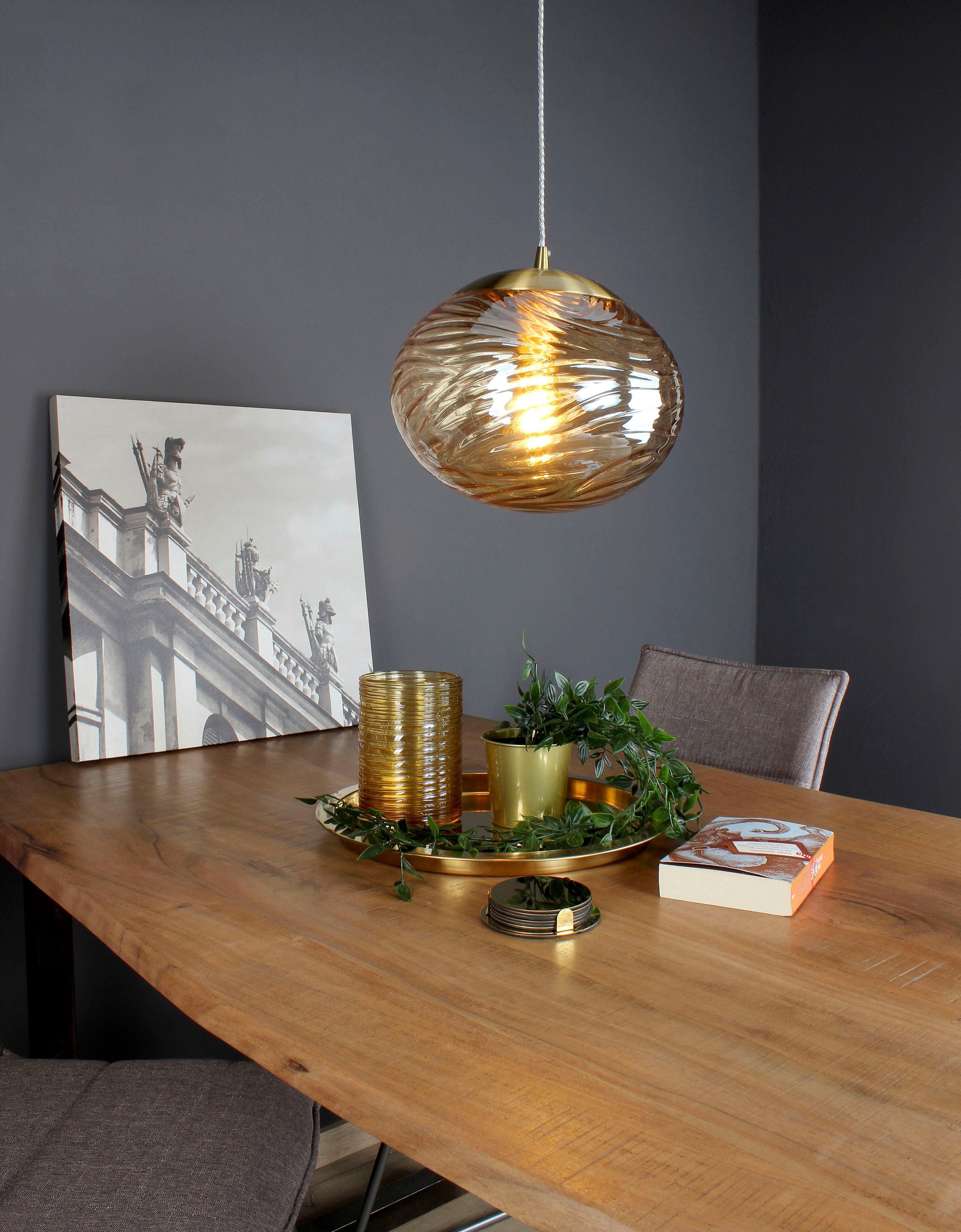 ECO-LIGHT Hanglamp Nereide hoogwaardig glas (1 stuk)