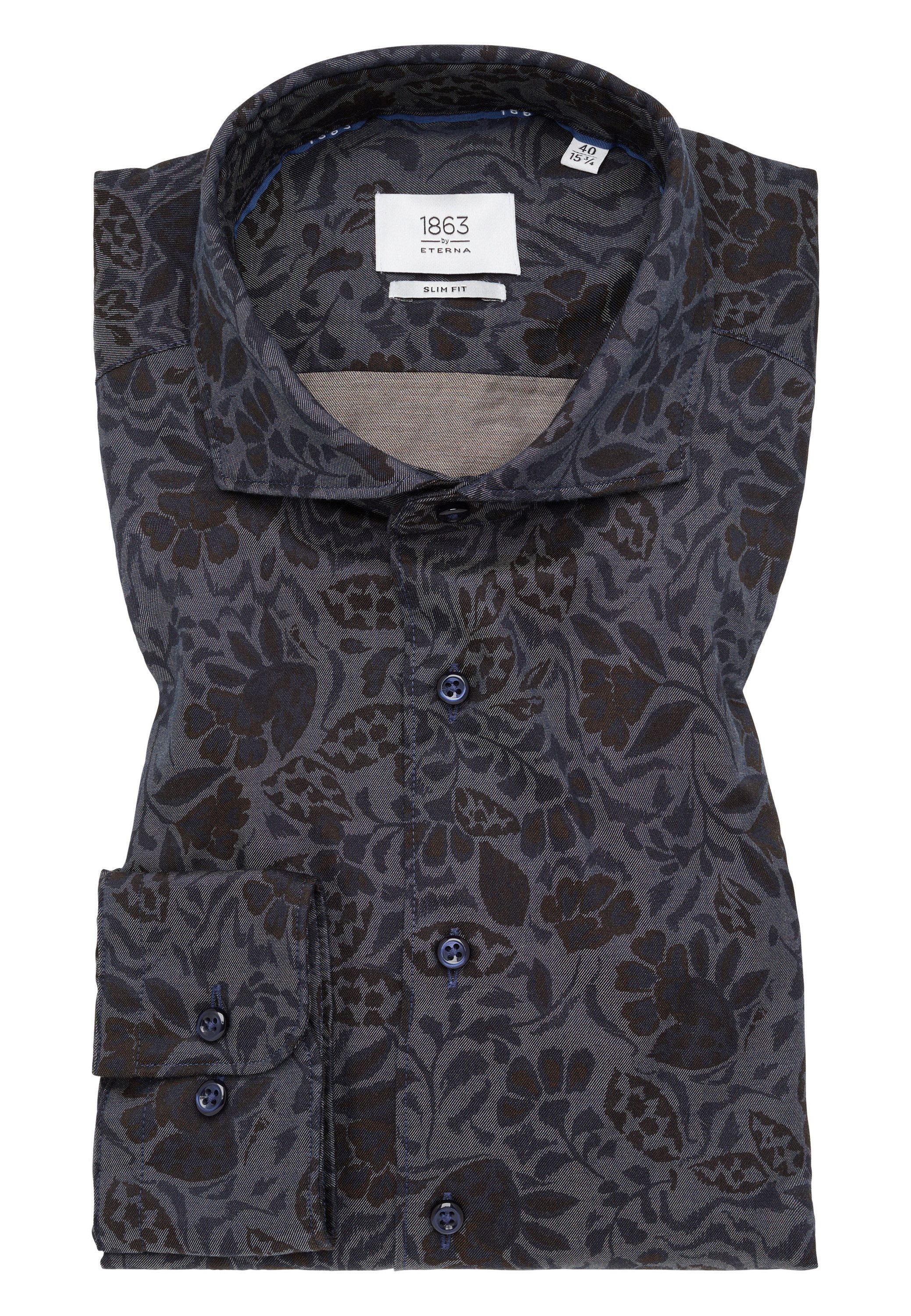 Eterna Overhemd met lange mouwen Slim fit