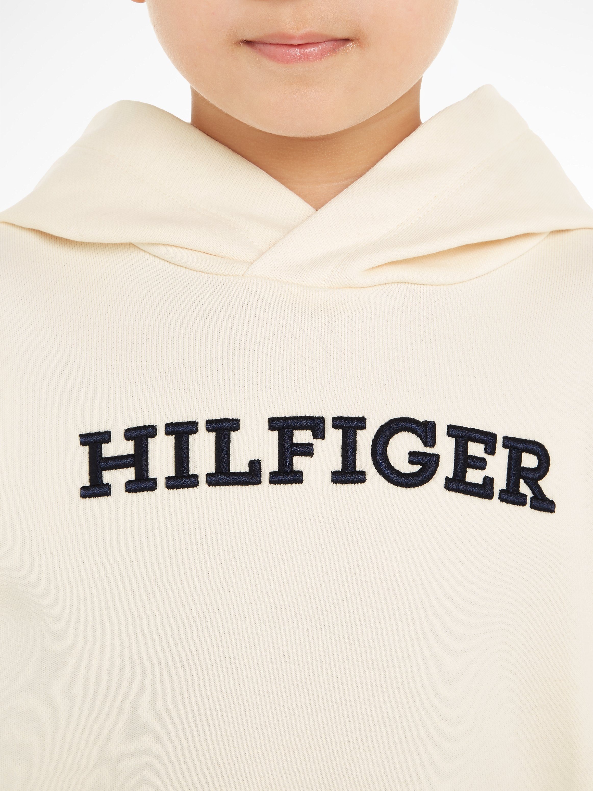 Tommy Hilfiger Hoodie U MONOTYPE HOODIE met logoborduursel op borsthoogte