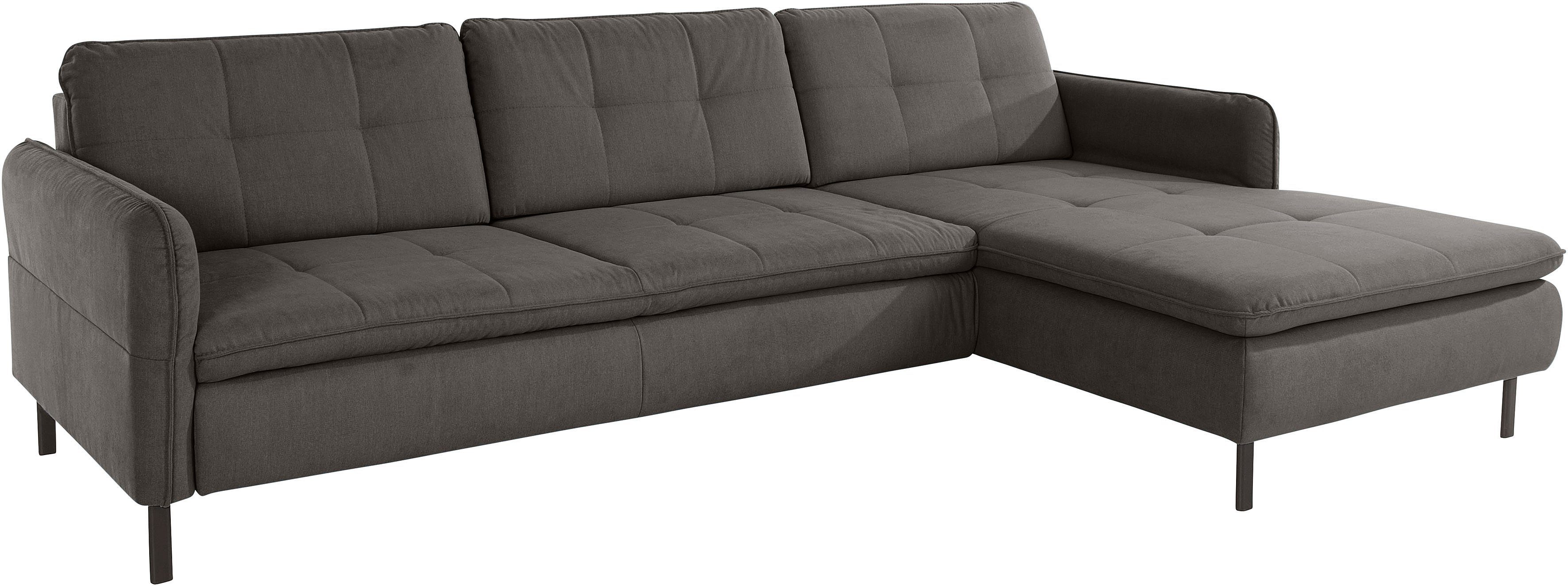 INOSIGN Hoekbank Birkholm L-vorm Verstelbare armleuningen, ook in Easy Clean bekleding - met water te reinigen