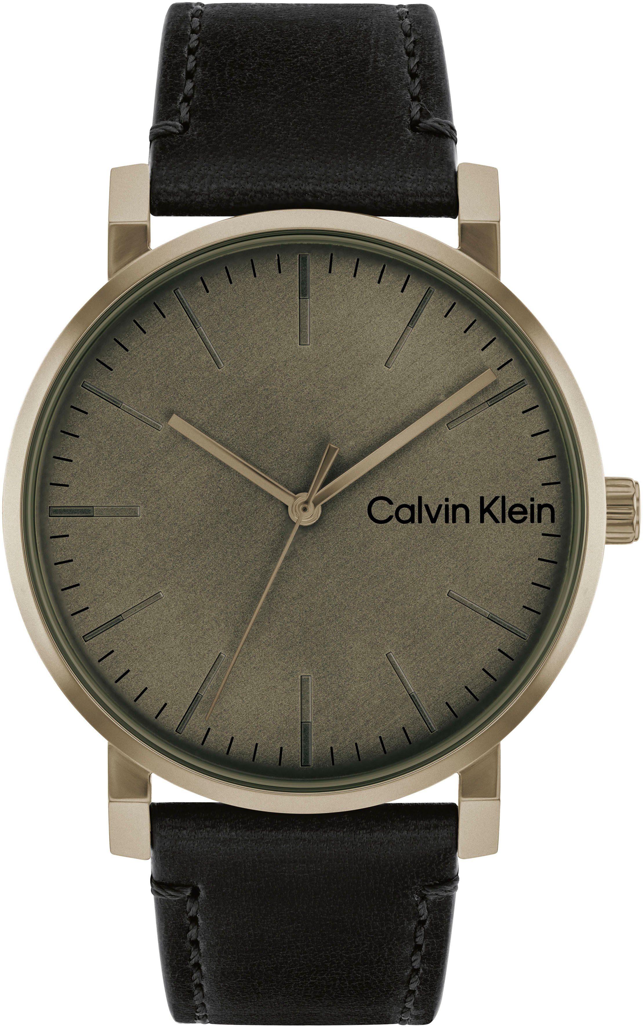 Calvin Klein Kwartshorloge TIMELESS, 25200263 Horloge, herenhorloge, mineraalglas, leren band, analoog