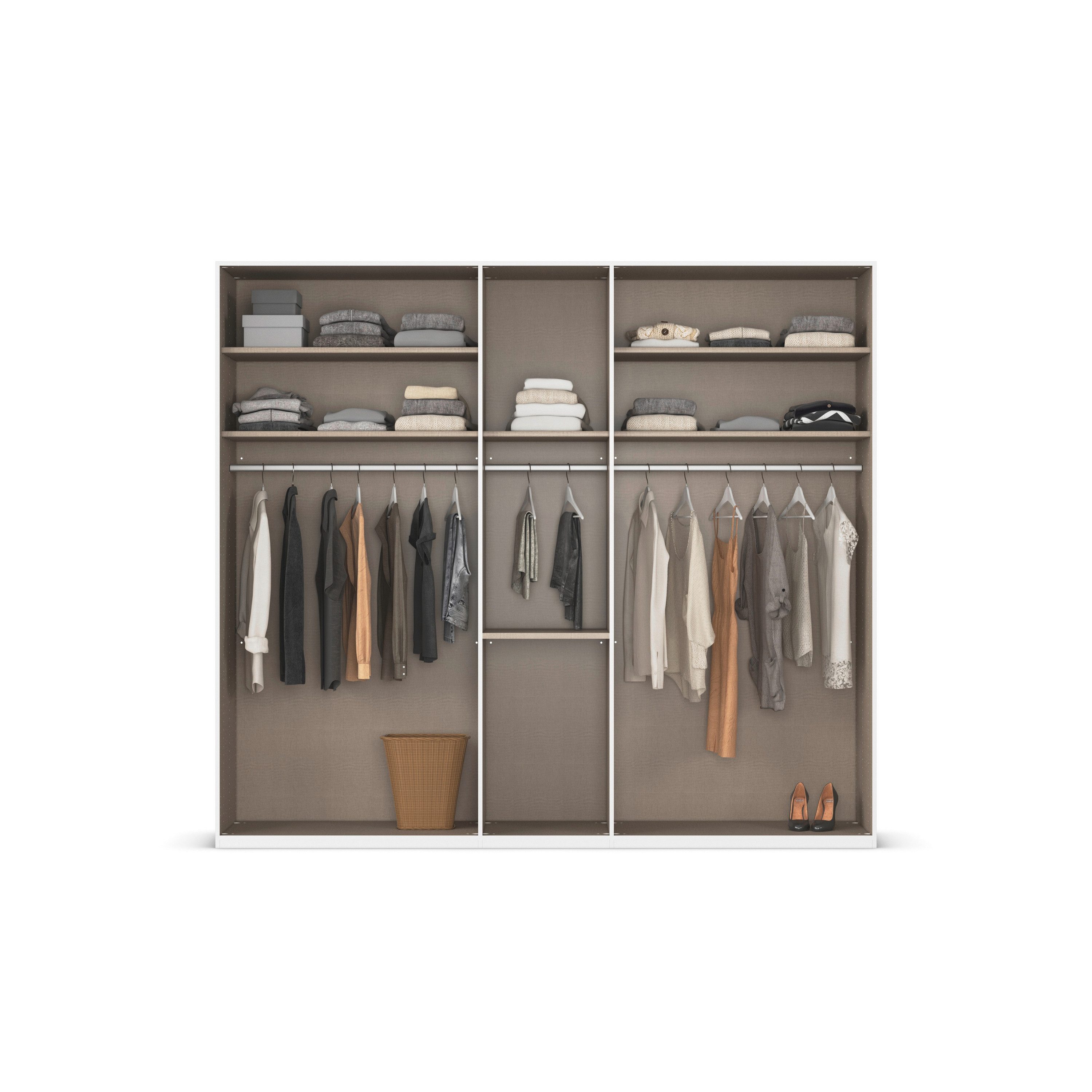 rauch Draaideurkast Kledingkast Kast Garderobe Slaapkamerkast EVELYN in elegante stijl met lades 3 breedtes en 2 hoogtes made in germany