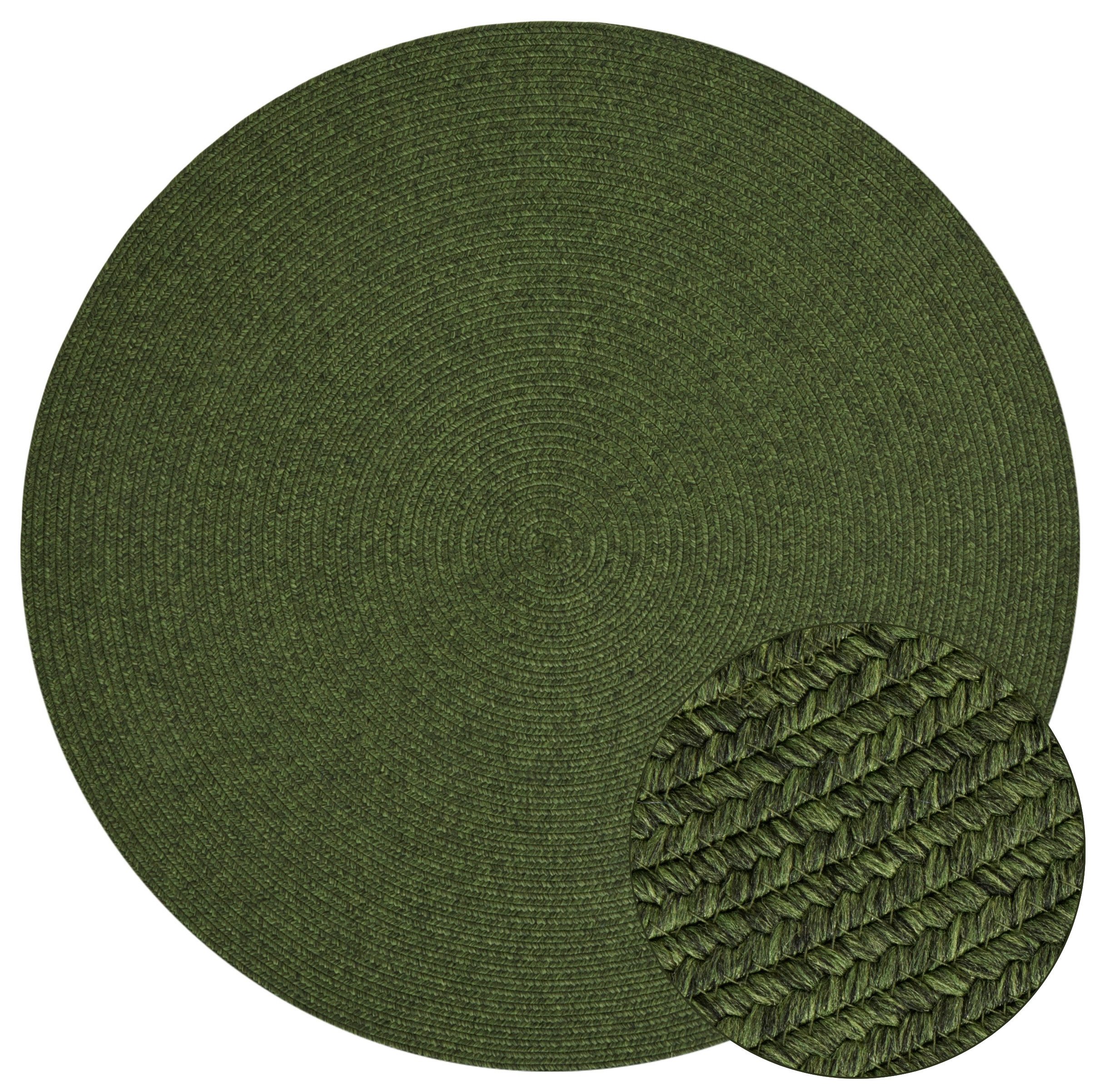 NORTHRUGS Vloerkleed Trenzado In- & Outdoor, Handmade-Look, Geweven, Weerbestendig, Balkon, Woonkamer