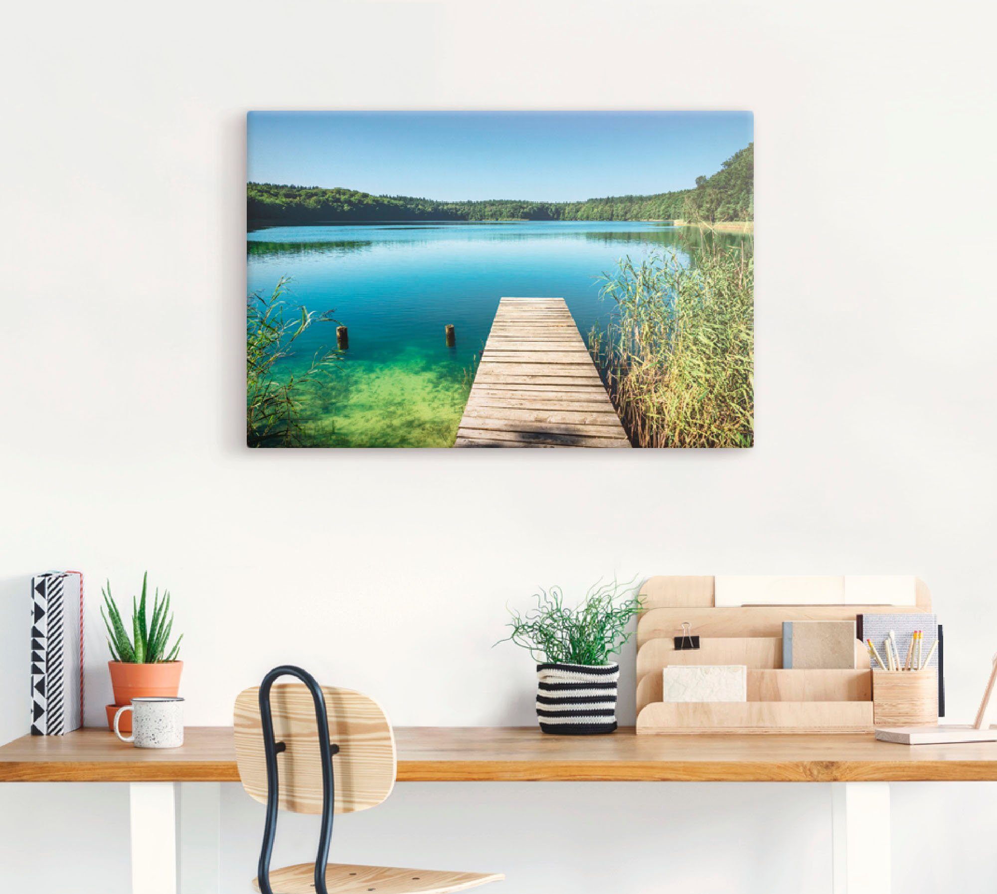 Artland Artprint Trünnenmeer Mecklenburgs merengebied als artprint van aluminium, artprint op linnen, muursticker of poster in verschillende maten
