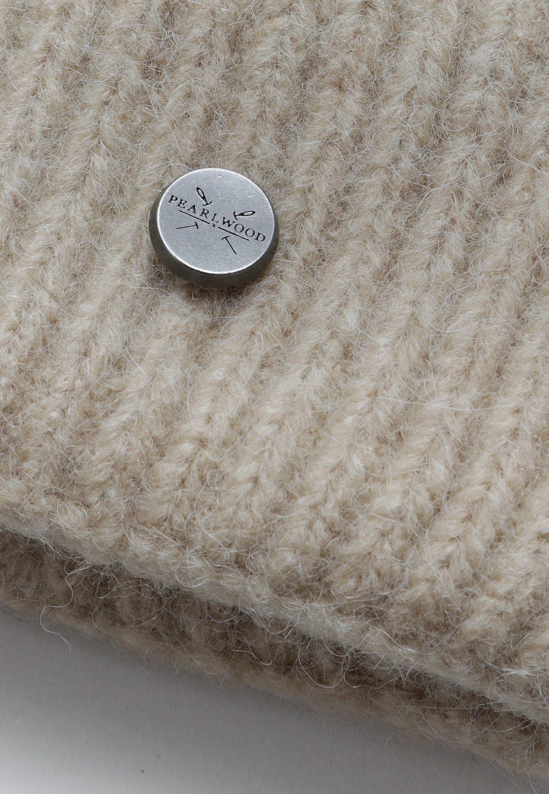 PEARLWOOD Gebreide muts Zoe Fijne rib, verwarmend, brede omslag