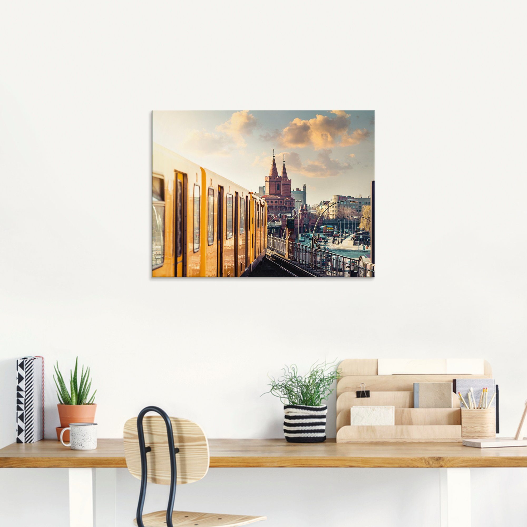 Artland Print op glas Berlijn Oberbaumbrücke 2