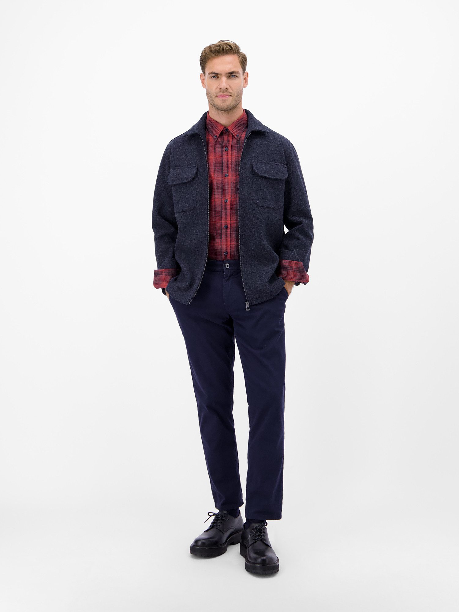 Lerros Flanellen overhemd LERROS Geruite Klassieker - het Flanellen overhemd