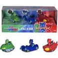 dickie toys speelgoedauto pj masks 3-pack (set, 3-delig)
