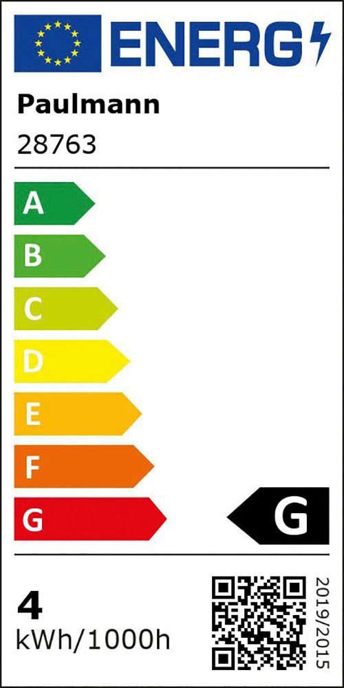 Paulmann Led-verlichting G125 Inner Shape 300lm rook 4W 2700K 230V (1 stuk)