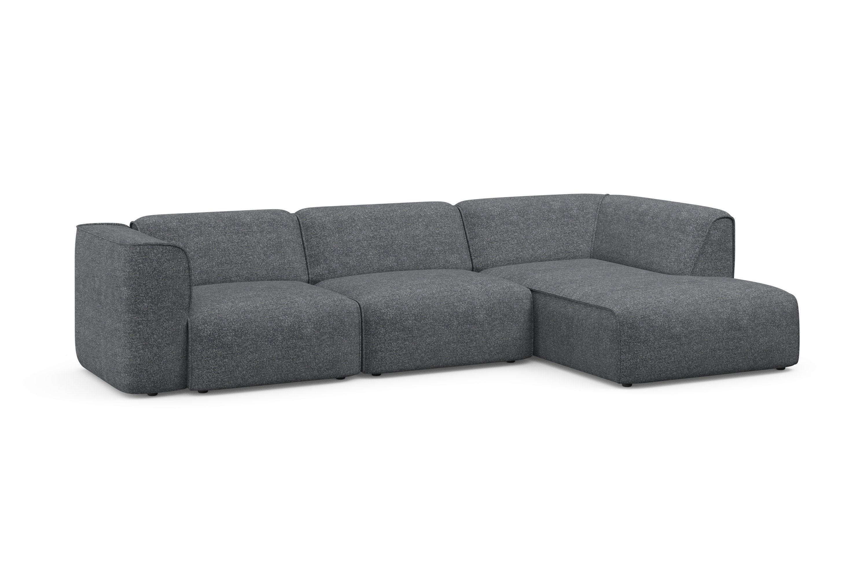 RAUM.ID Hoekbank Merid L-vorm, altijd uitbreidbaar met modules, B/D/H: 295/162/70 cm