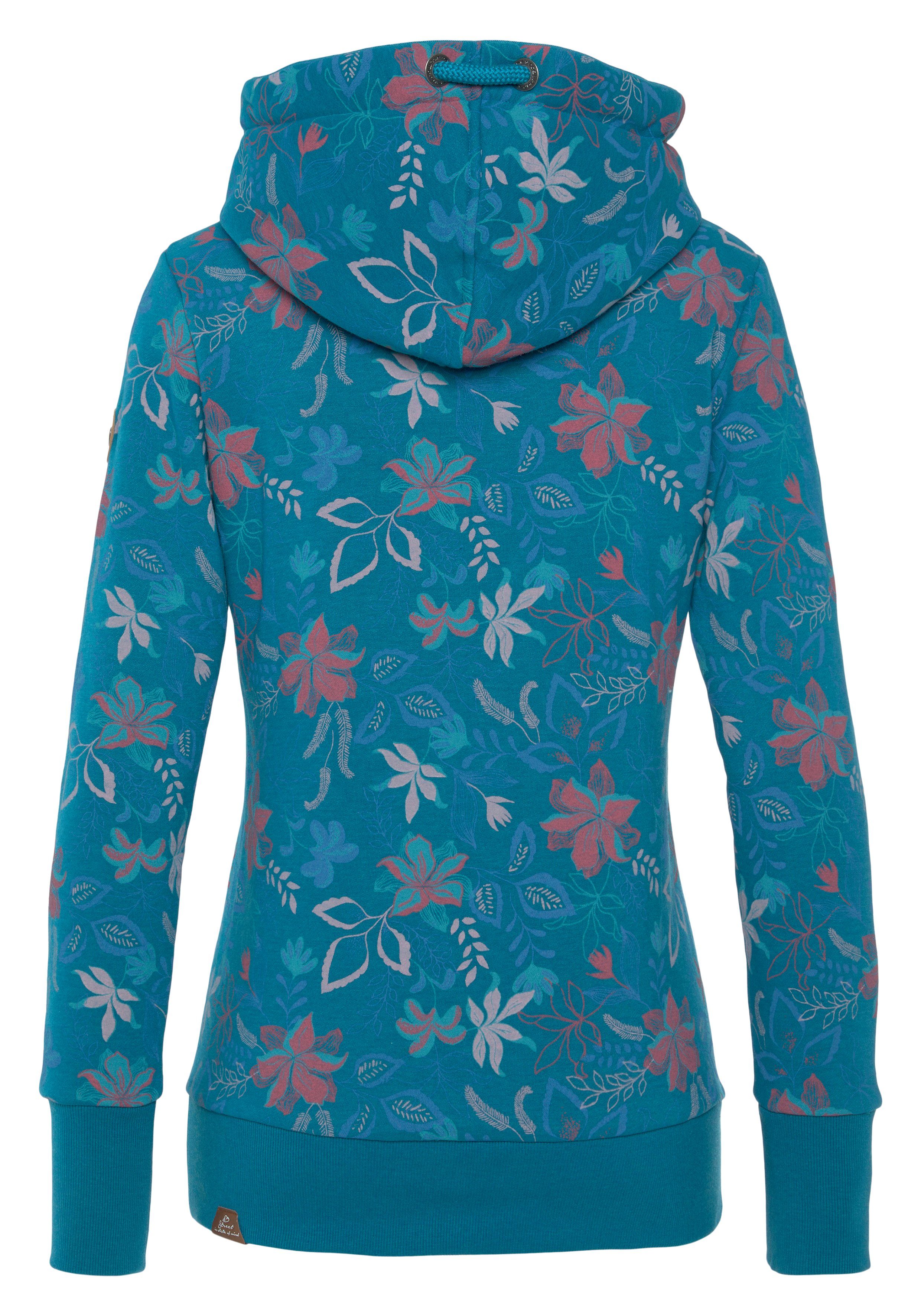Ragwear Hoodie GRIPY FLOWERS O Hoodie met gebloemde print all-over