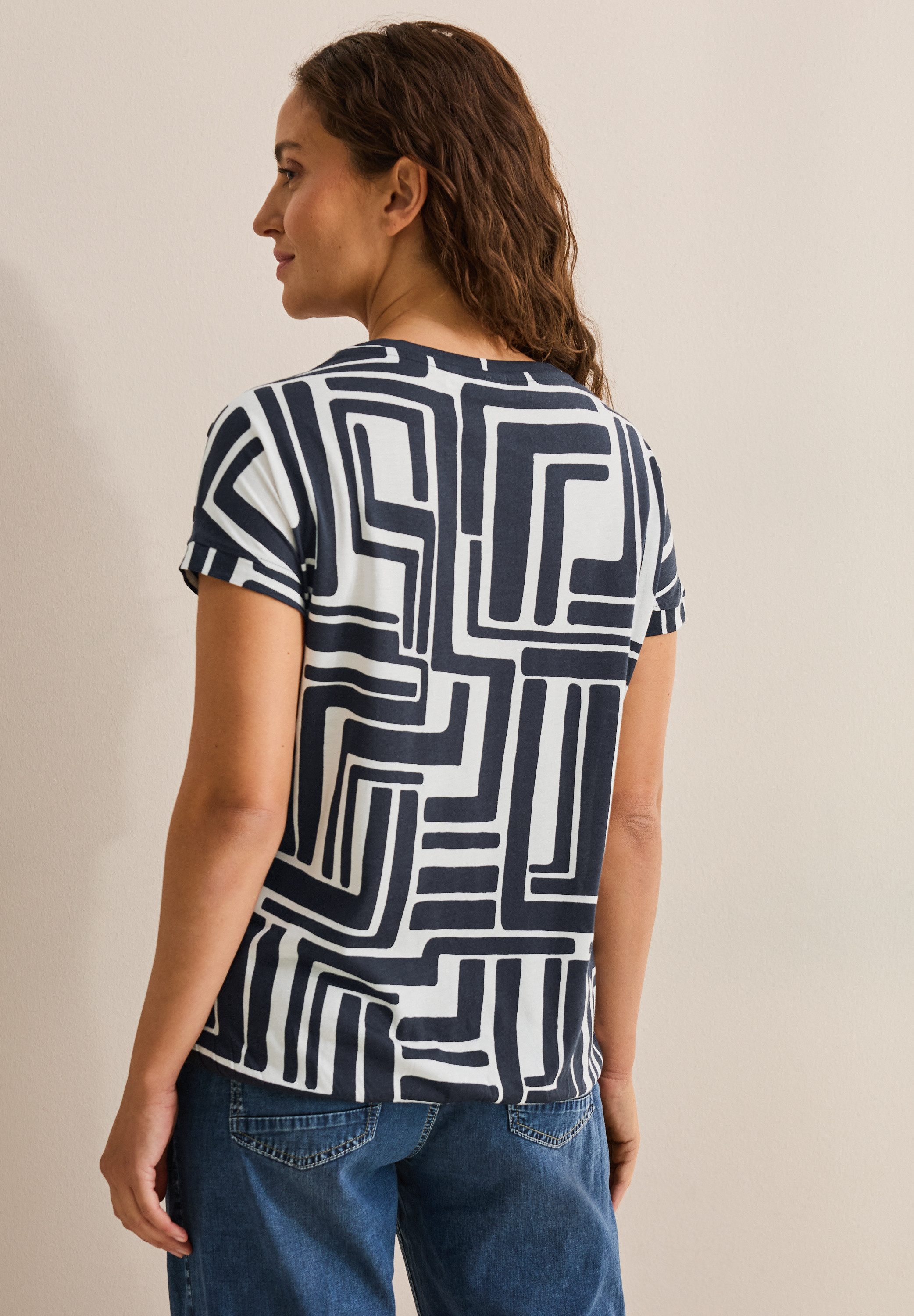 Cecil T-shirt met print all-over