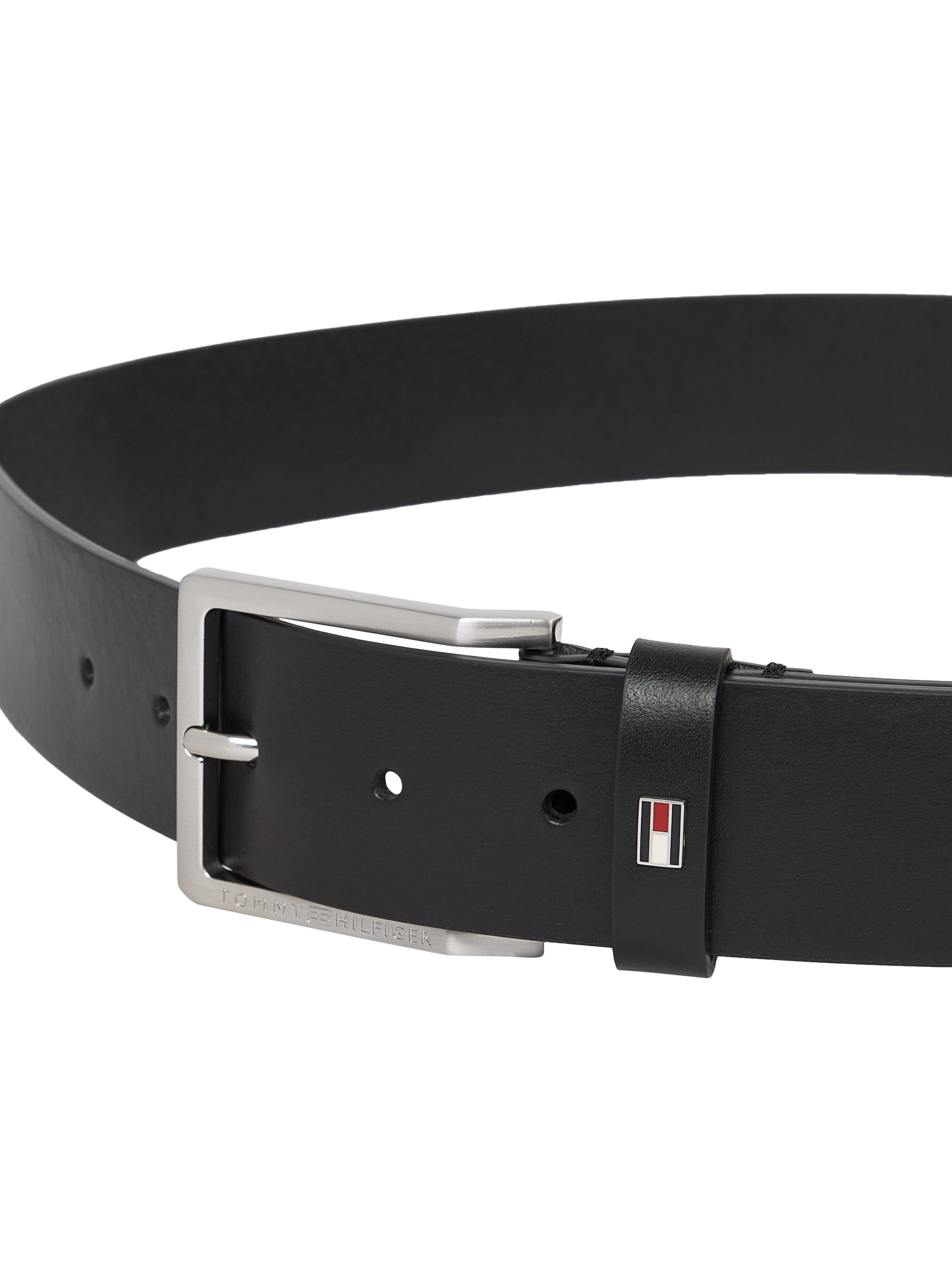 Tommy Hilfiger Leren riem OLIVER 4.0 Verstelbaar in maat, merkembleem van metaal