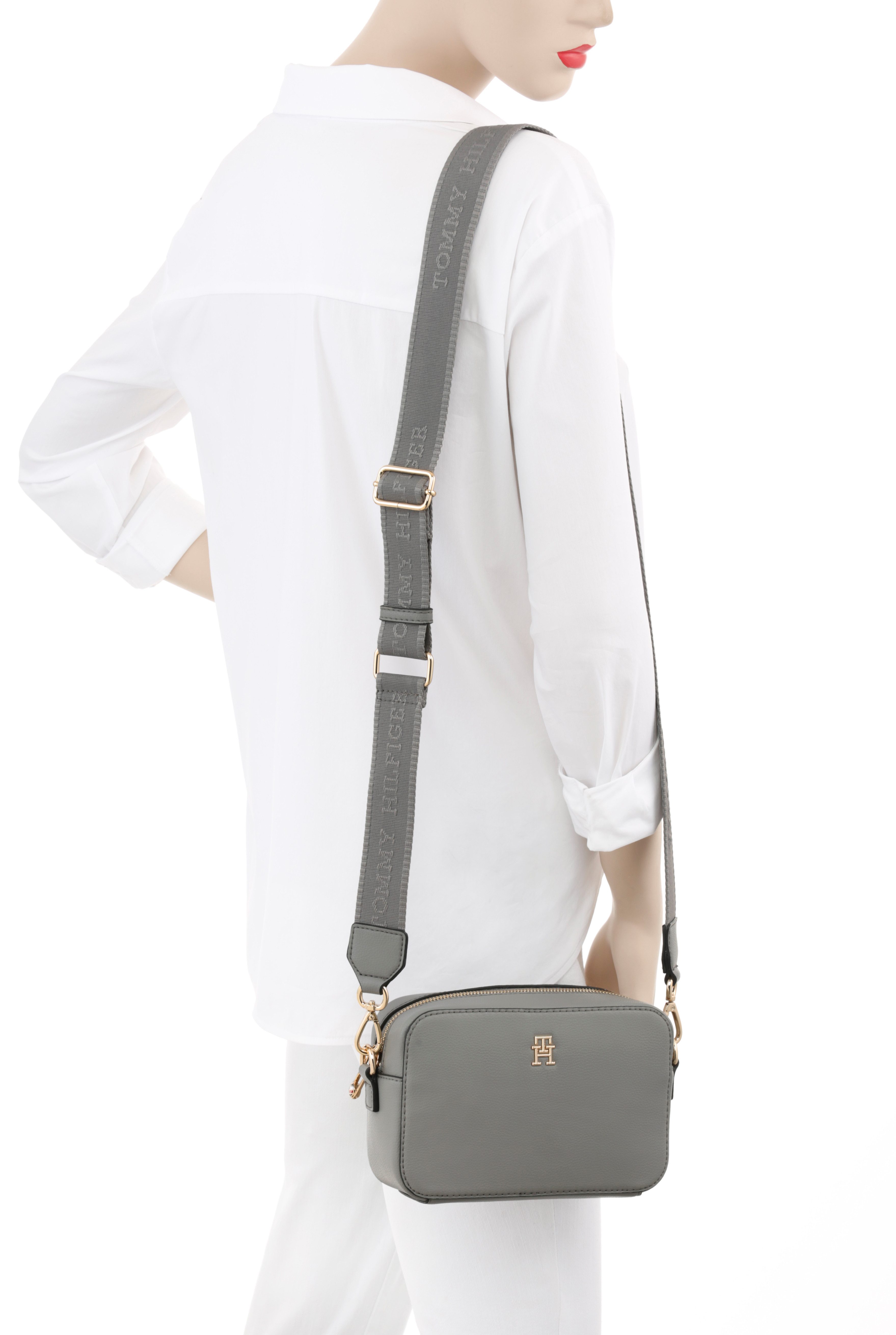 Tommy Hilfiger Schoudertas TH SOFT LOGO CAMERA BAG ,dames telefoon tas, mini bag, schoudertas met th-logo-embossing