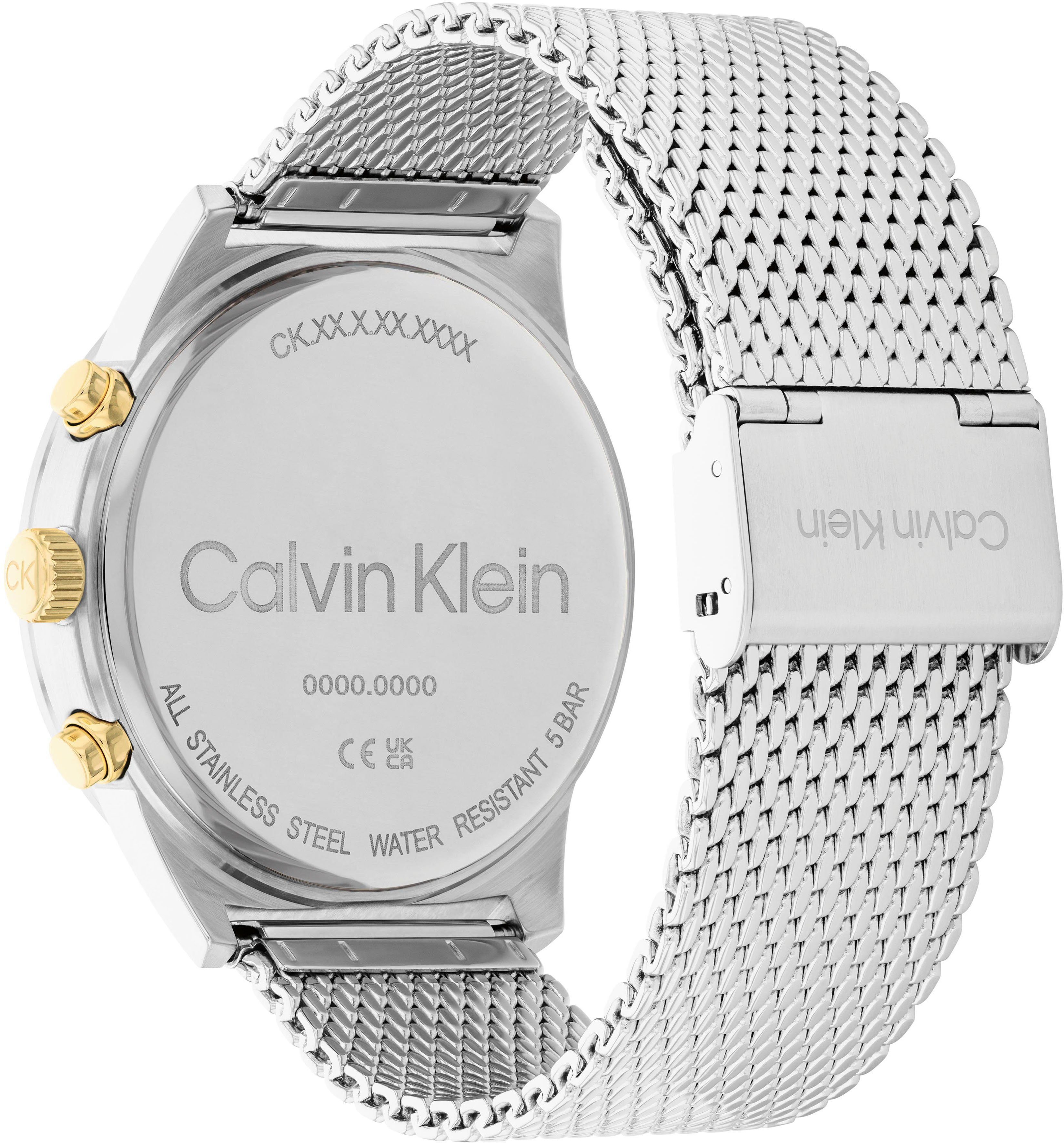 Calvin Klein Multifunctioneel horloge Timeless Quartz horloge, armbanduhr, herenhorloge, datum, roestvrijstalen band