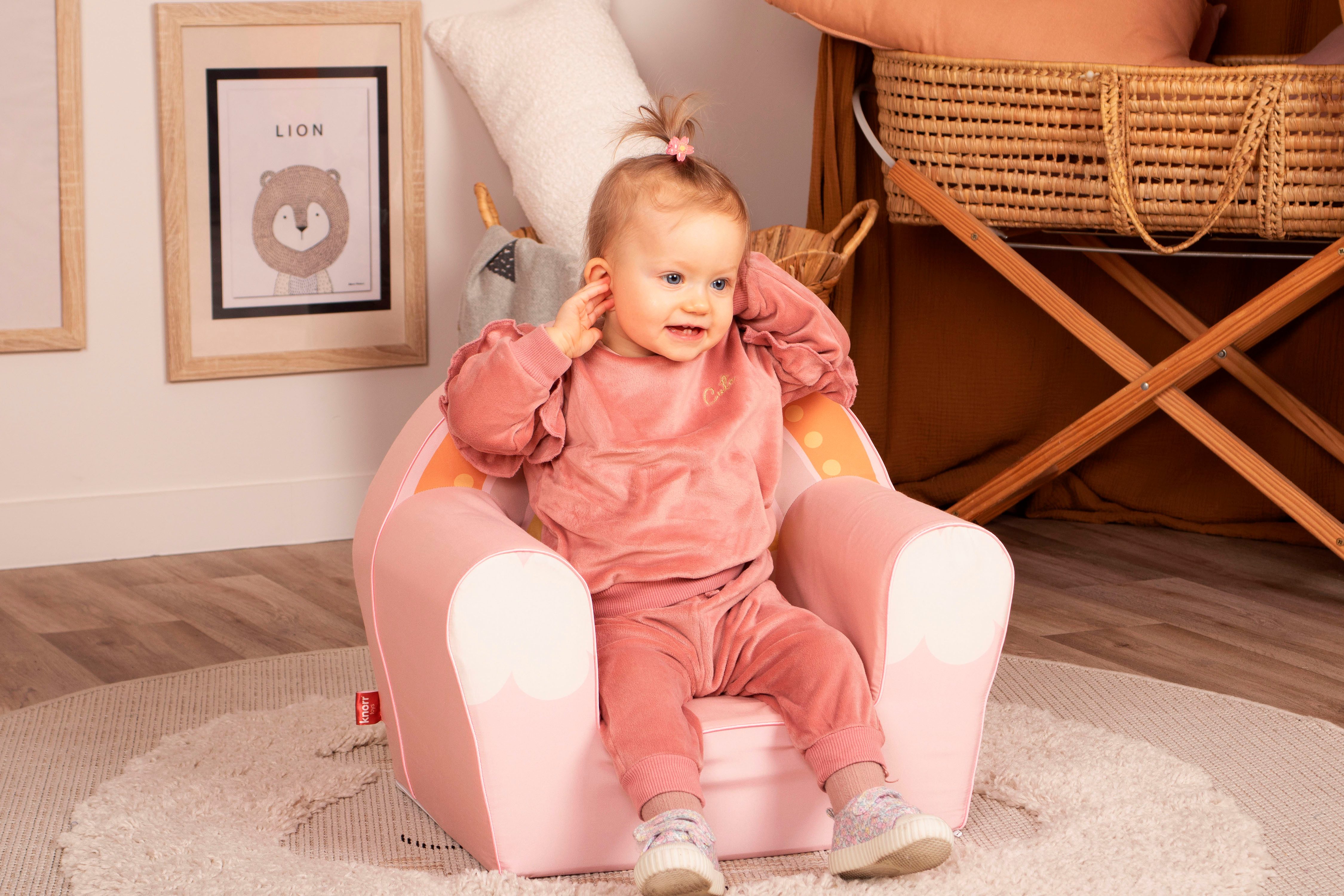 Knorrtoys® Fauteuil Regenboog voor kinderen, made in europe