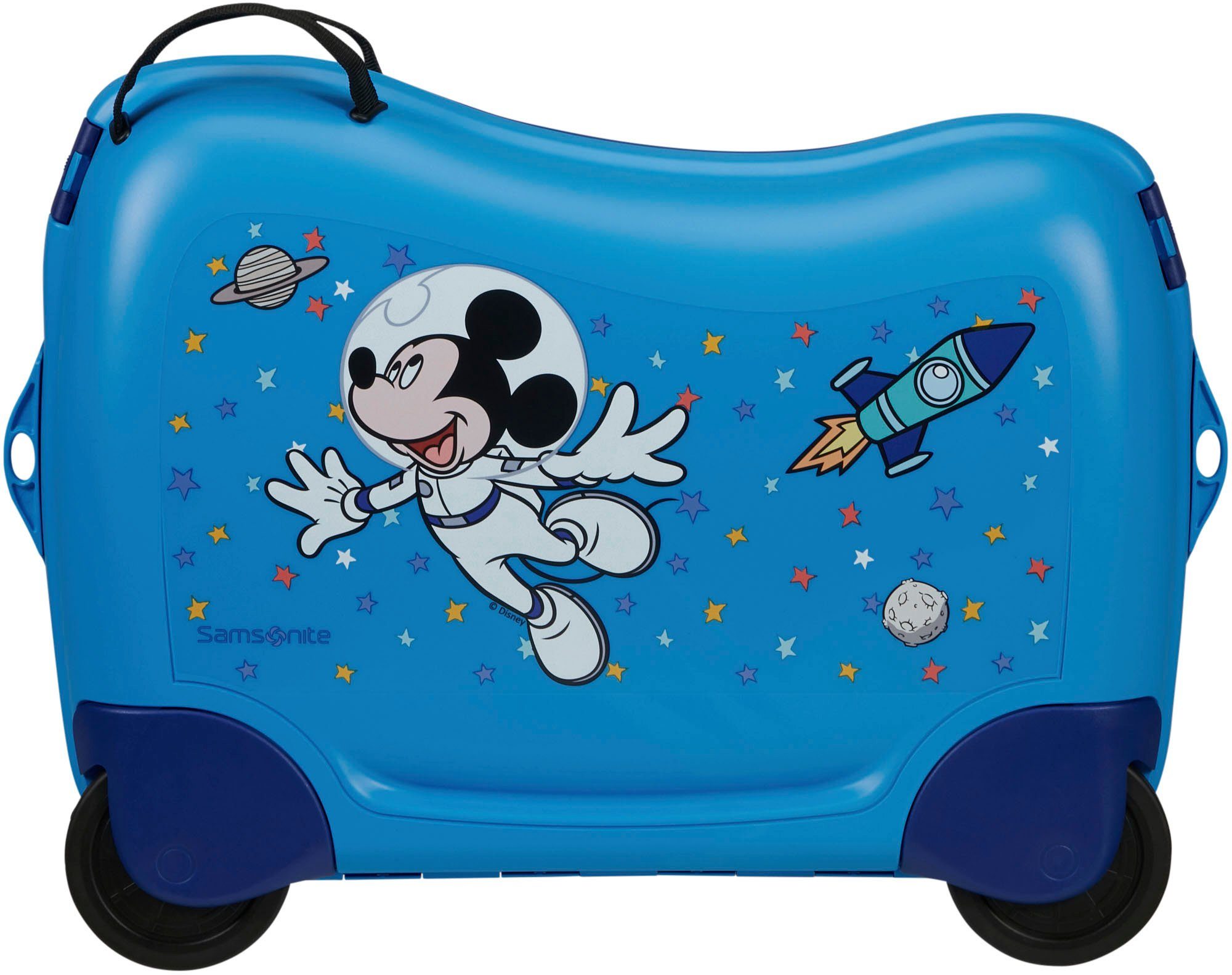 Samsonite Kinderkoffer Dream2Go Ride-on Trolley, Disney Mickey Stars Kinder reis koffer handbagage om op te zitten en te trekken