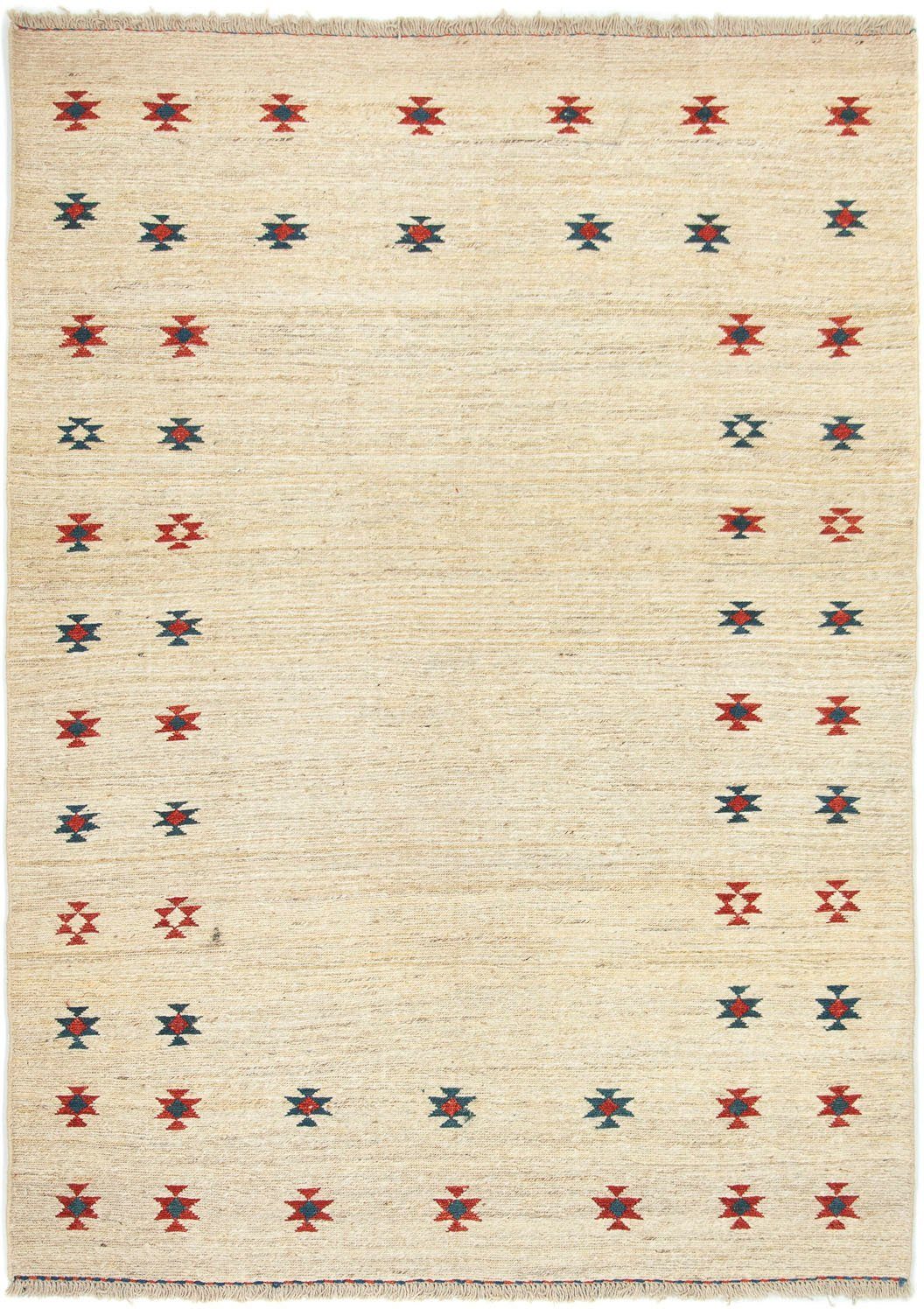 morgenland Wollen kleed Gabbeh-kleed met de hand geknoopt beige handgeknoopt