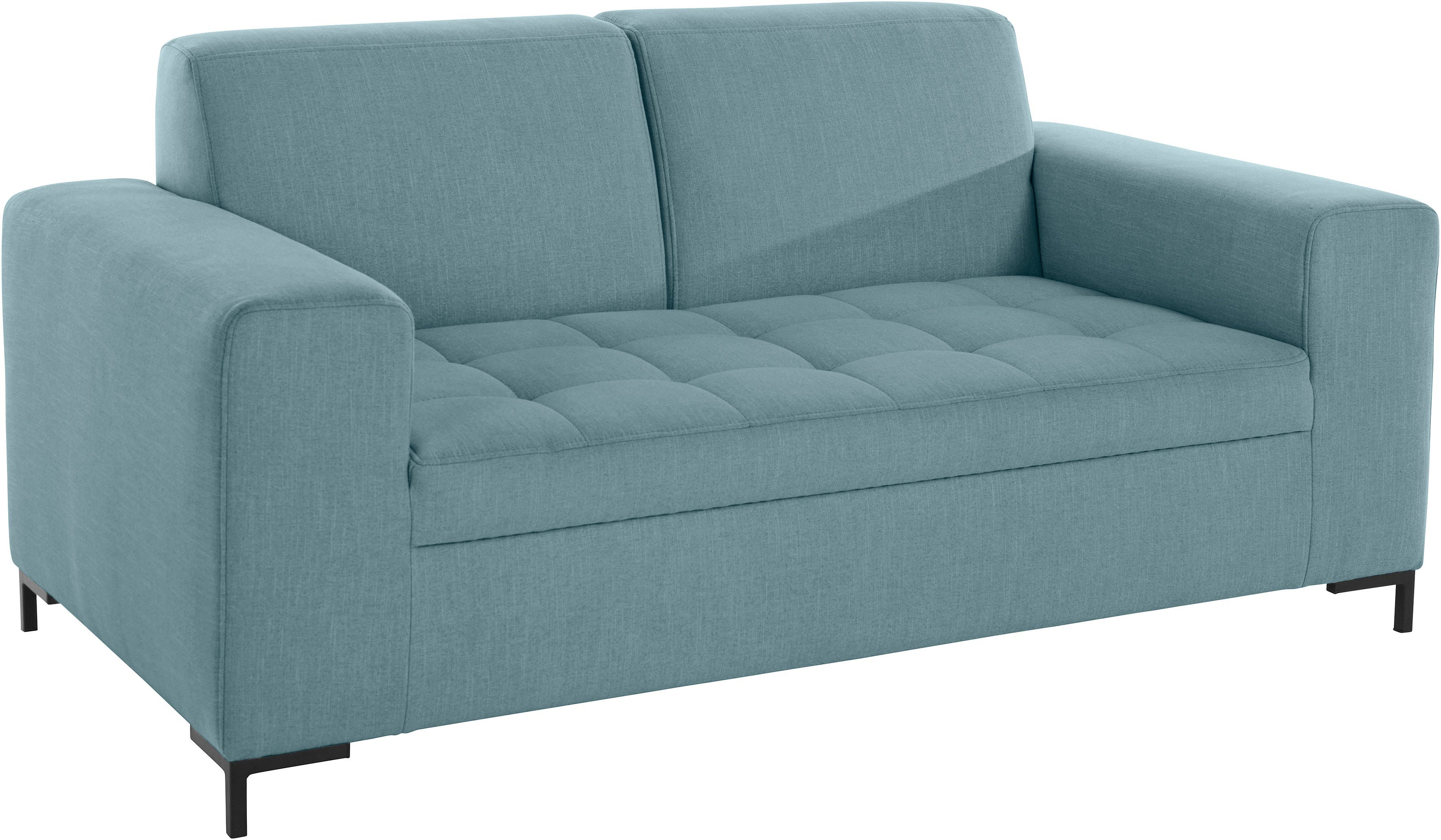 OTTO products 2-zitsbank Grazzo hoogwaardige stoffen van gerecycled materiaal, stiksels op de zitting
